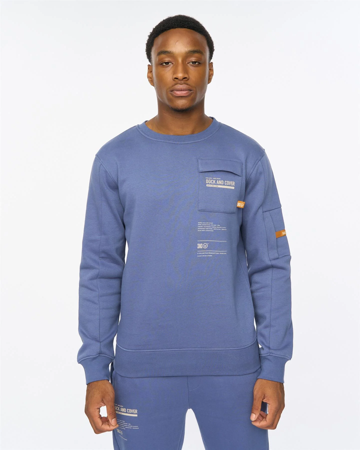 Applewood Crew Sweat Denim Blue