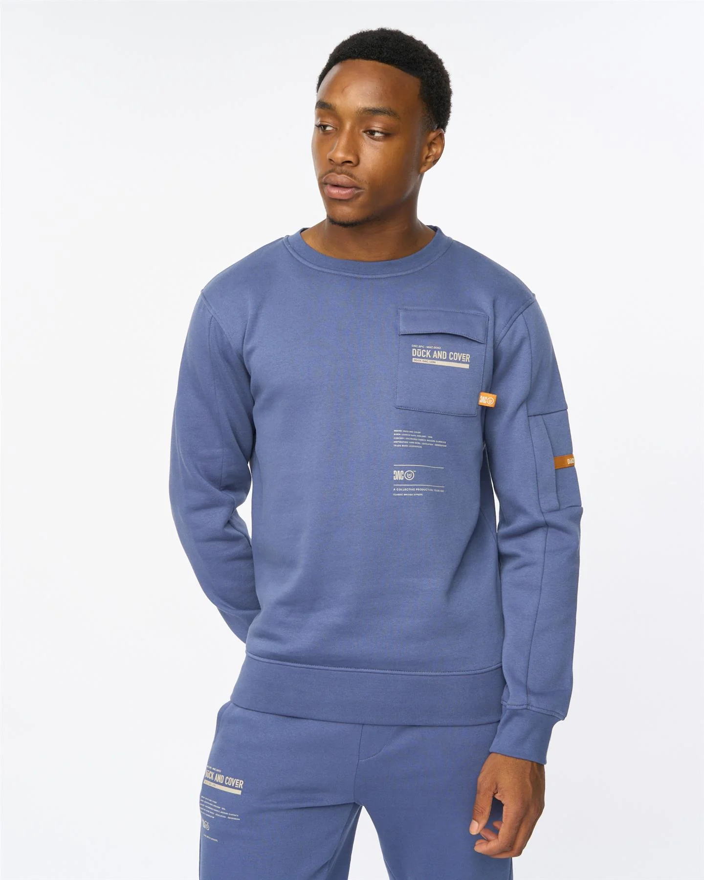 Applewood Crew Sweat Denim Blue - Image 3