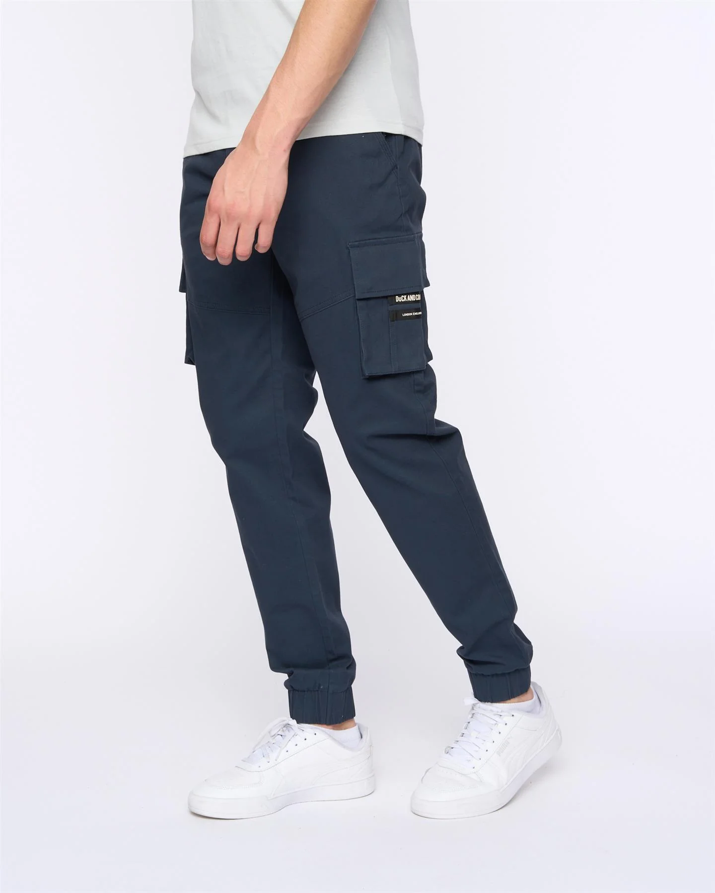 Chemmer Woven Jog Pants Navy - Image 3