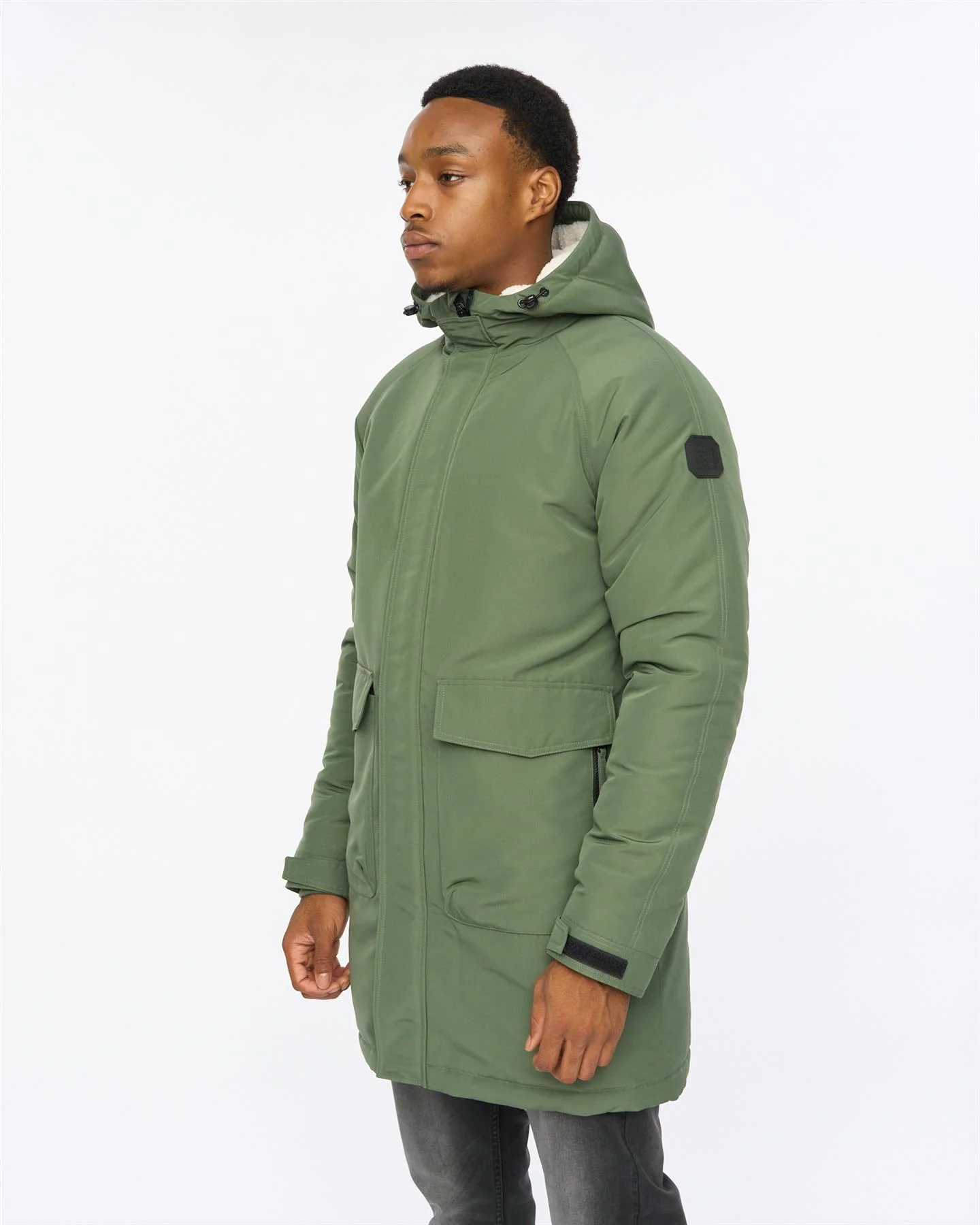 Copfords Parka Dark Olive - Image 3