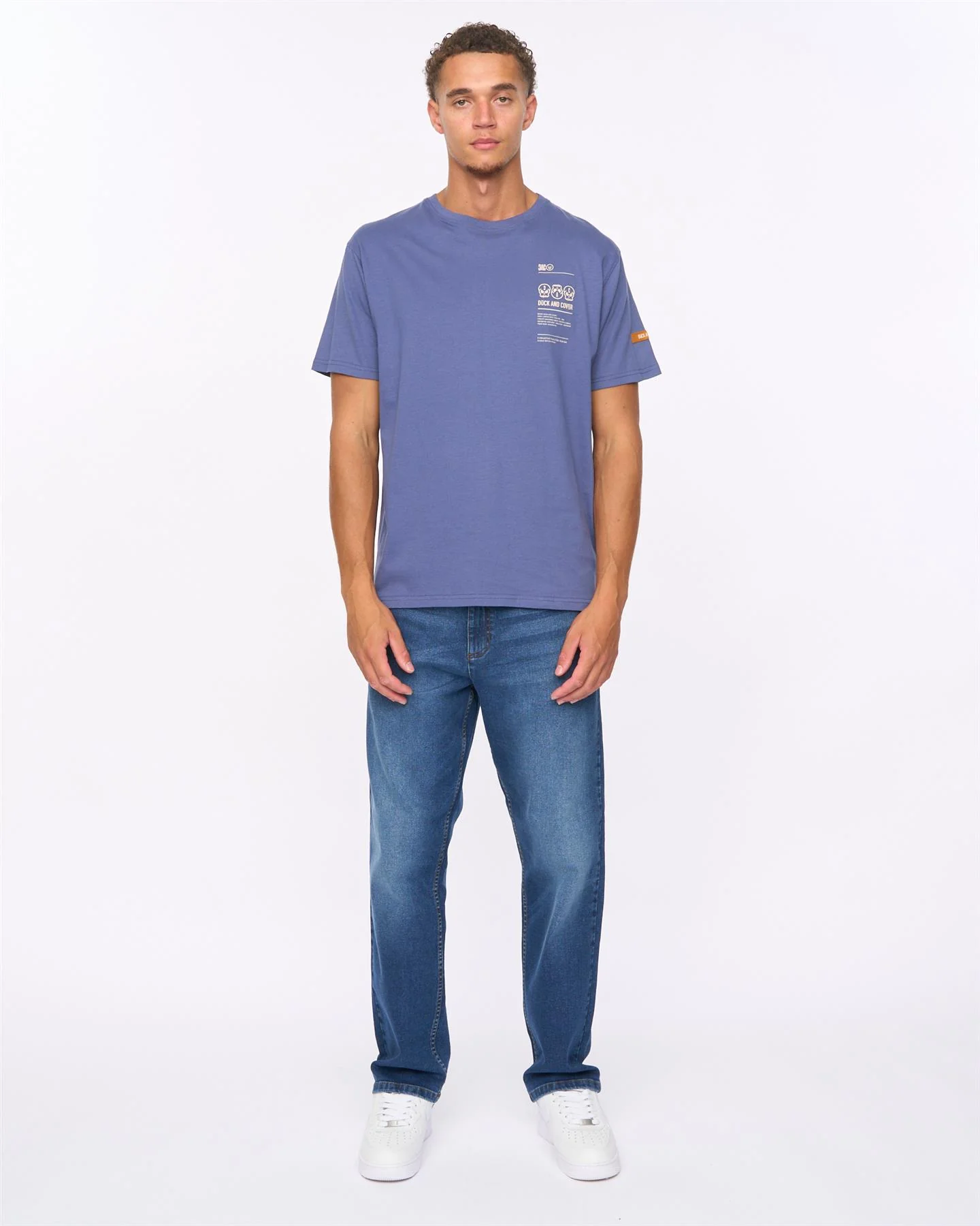 Cramptone T-Shirt Denim Blue - Image 3