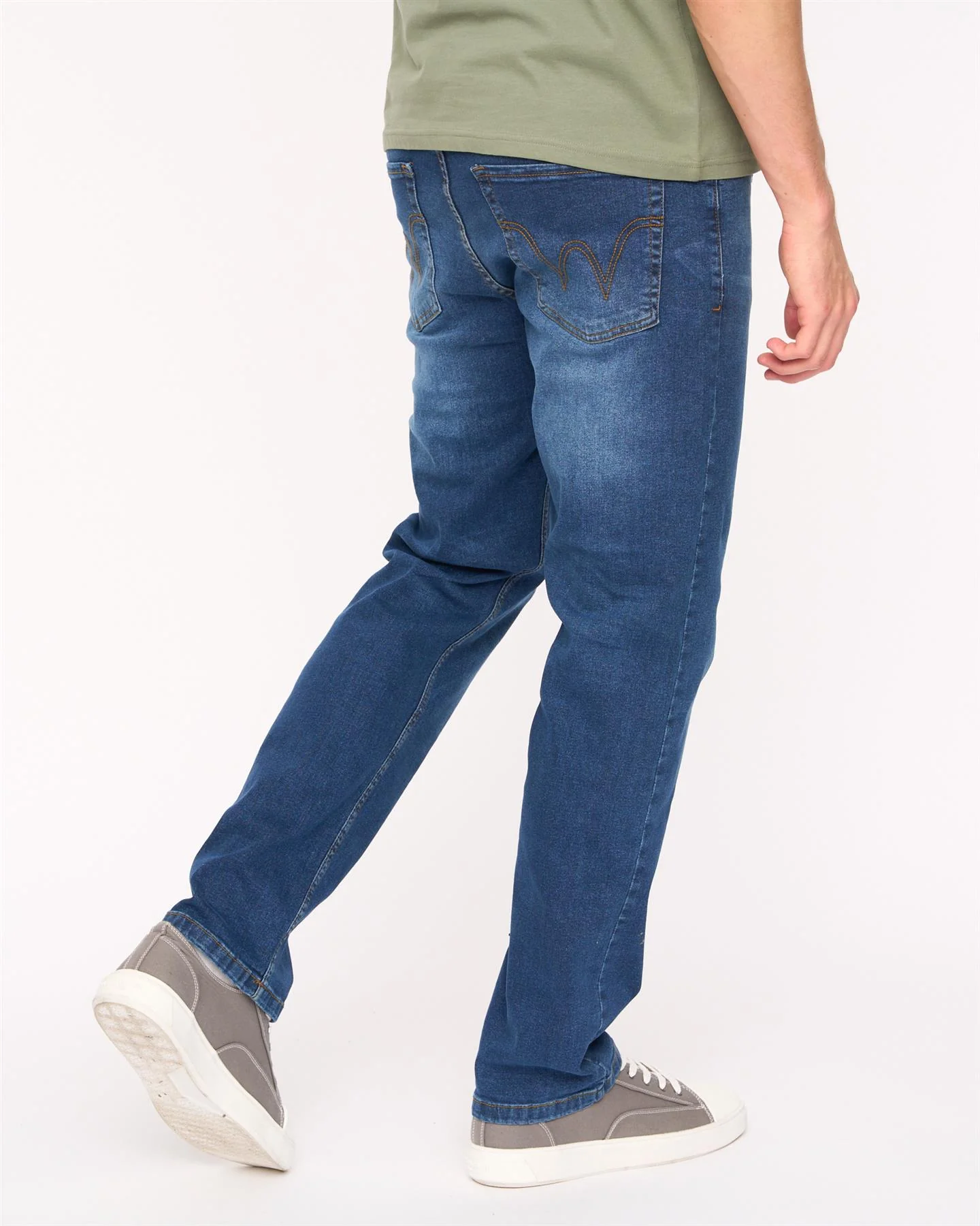 Crestline Straight Leg Jeans Mid Wash - Image 4