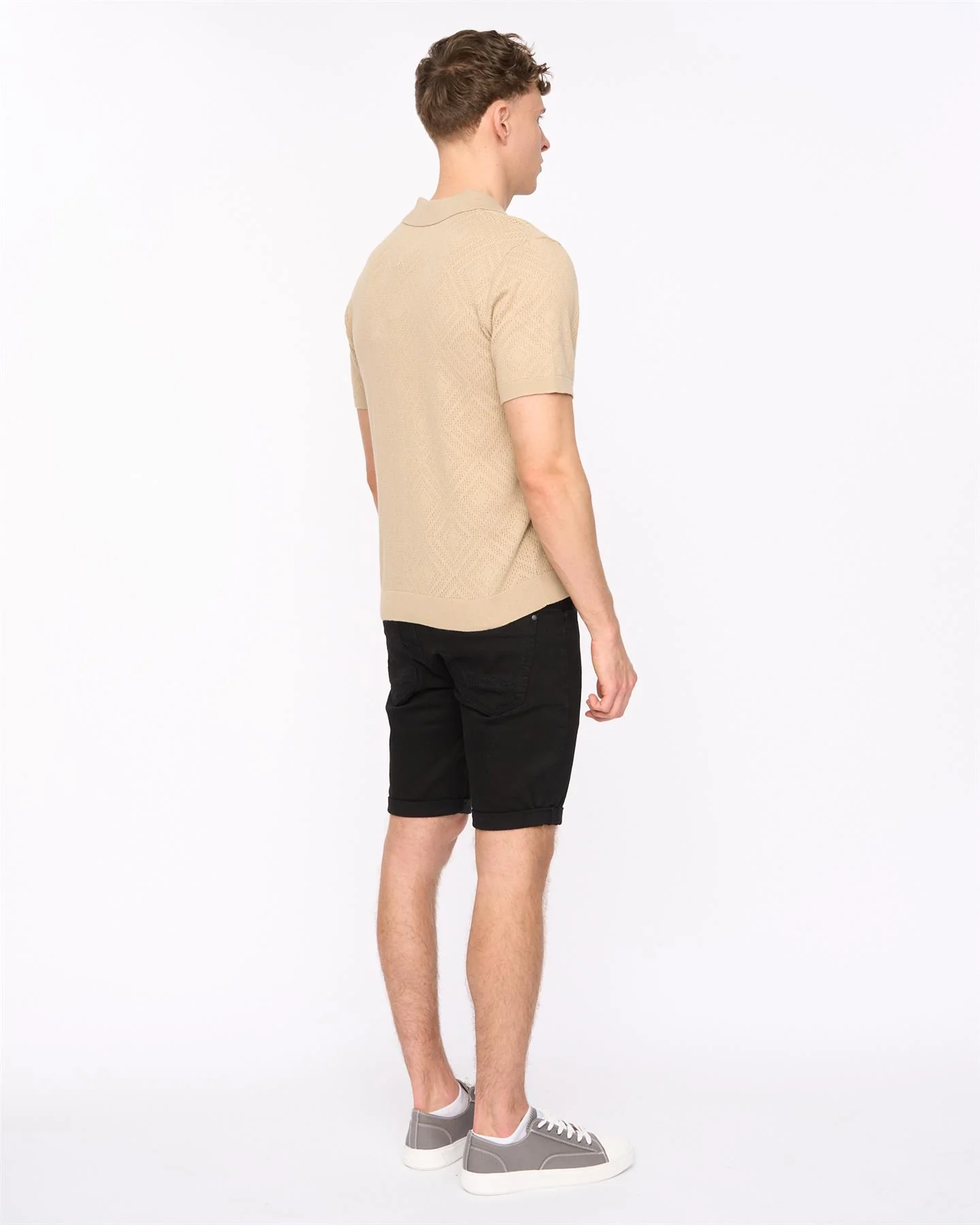 Dedham Knit Polo Stone - Image 4
