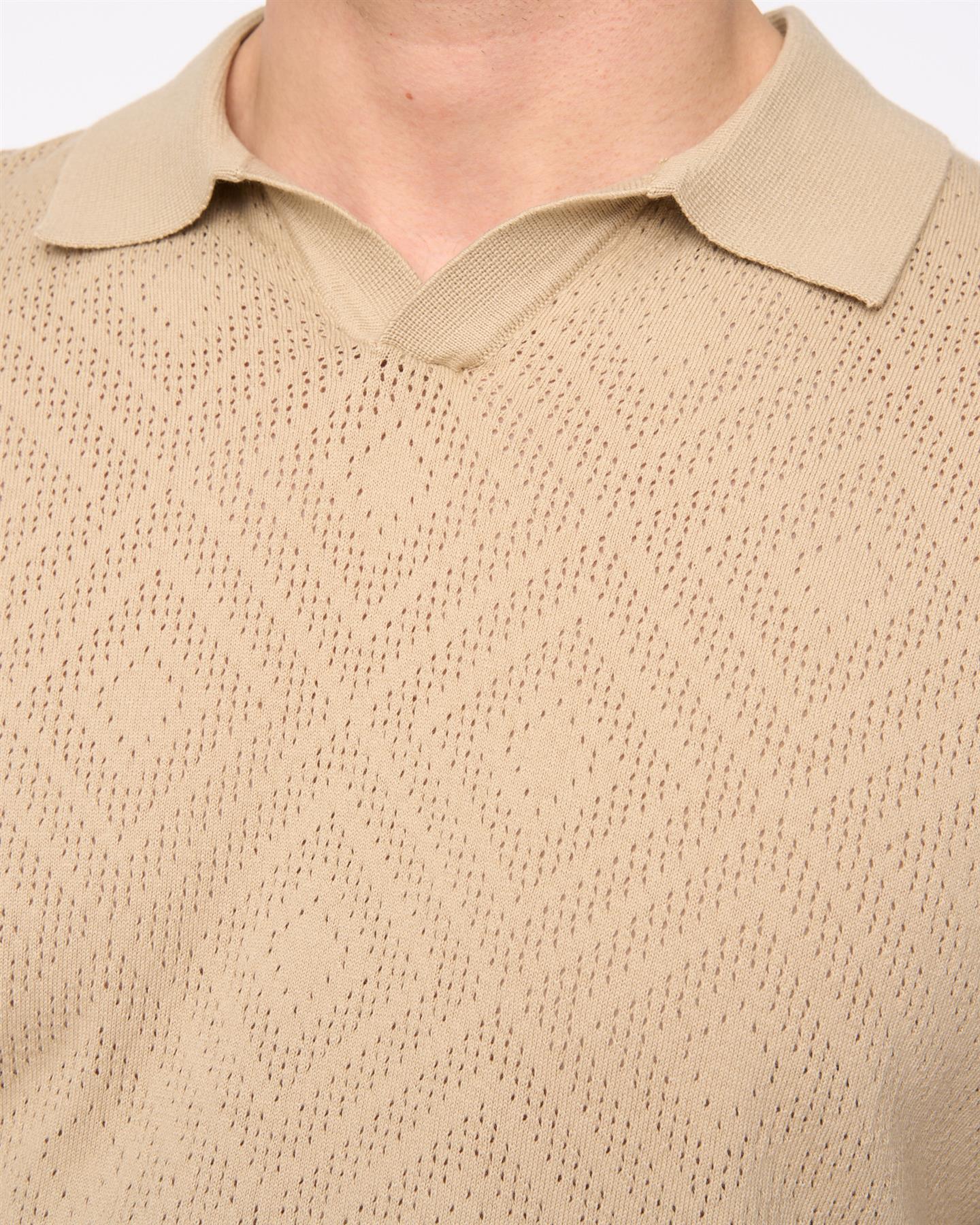 Dedham Knit Polo Stone - Image 6
