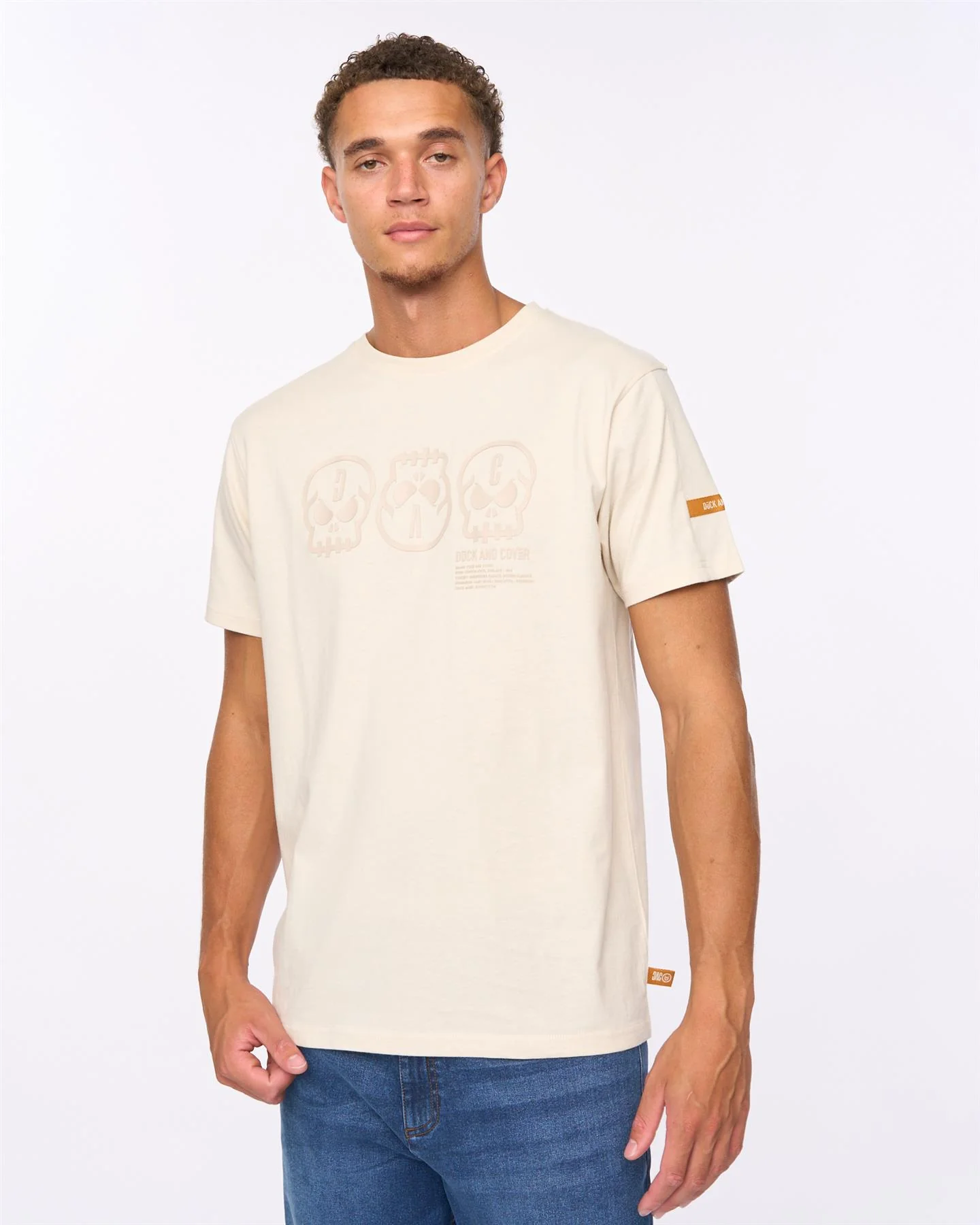 Deltamans T-Shirt Light Stone - Image 2