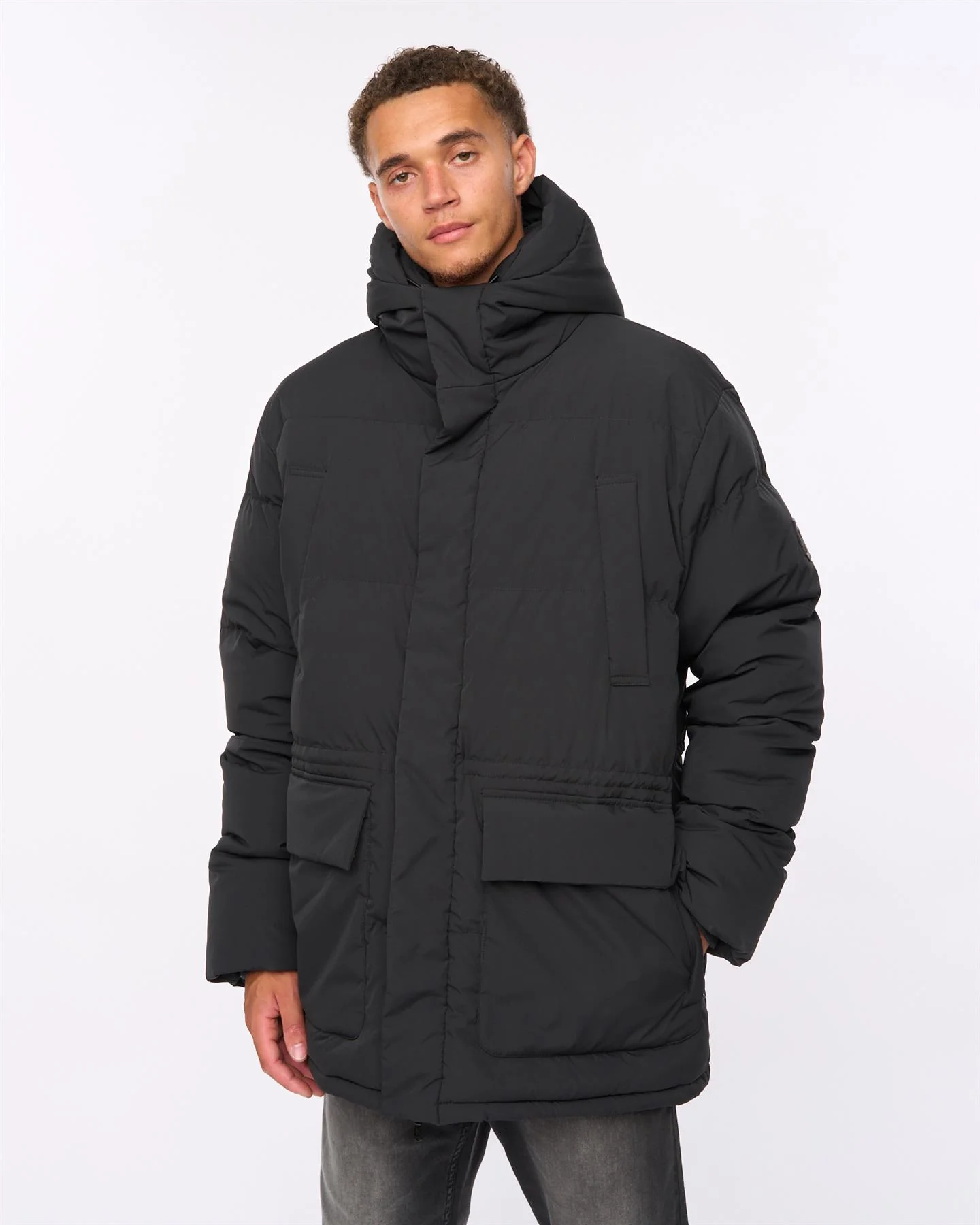 Fletchley Puffer Jacket Black - Image 3