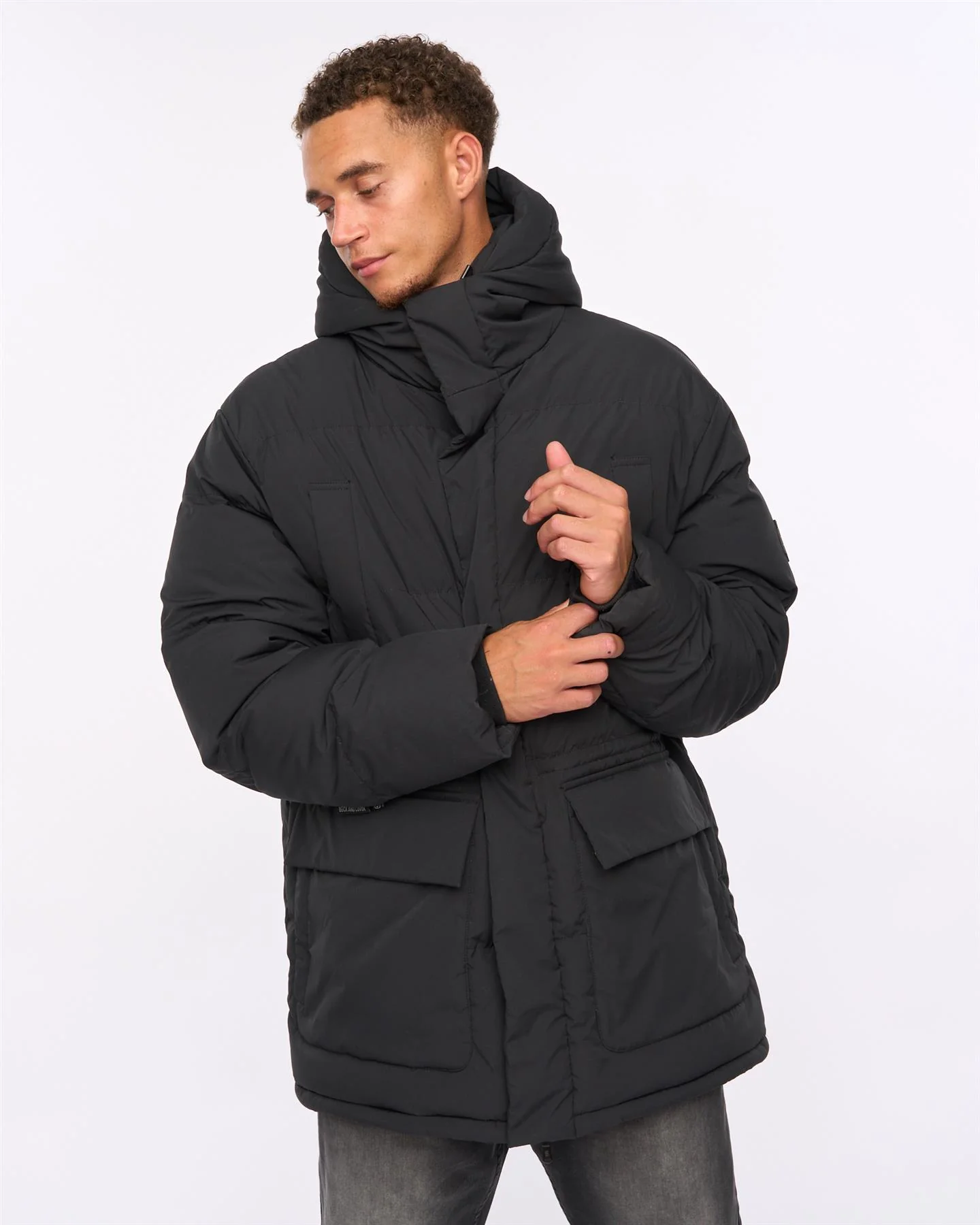 Fletchley Puffer Jacket Black - Image 4