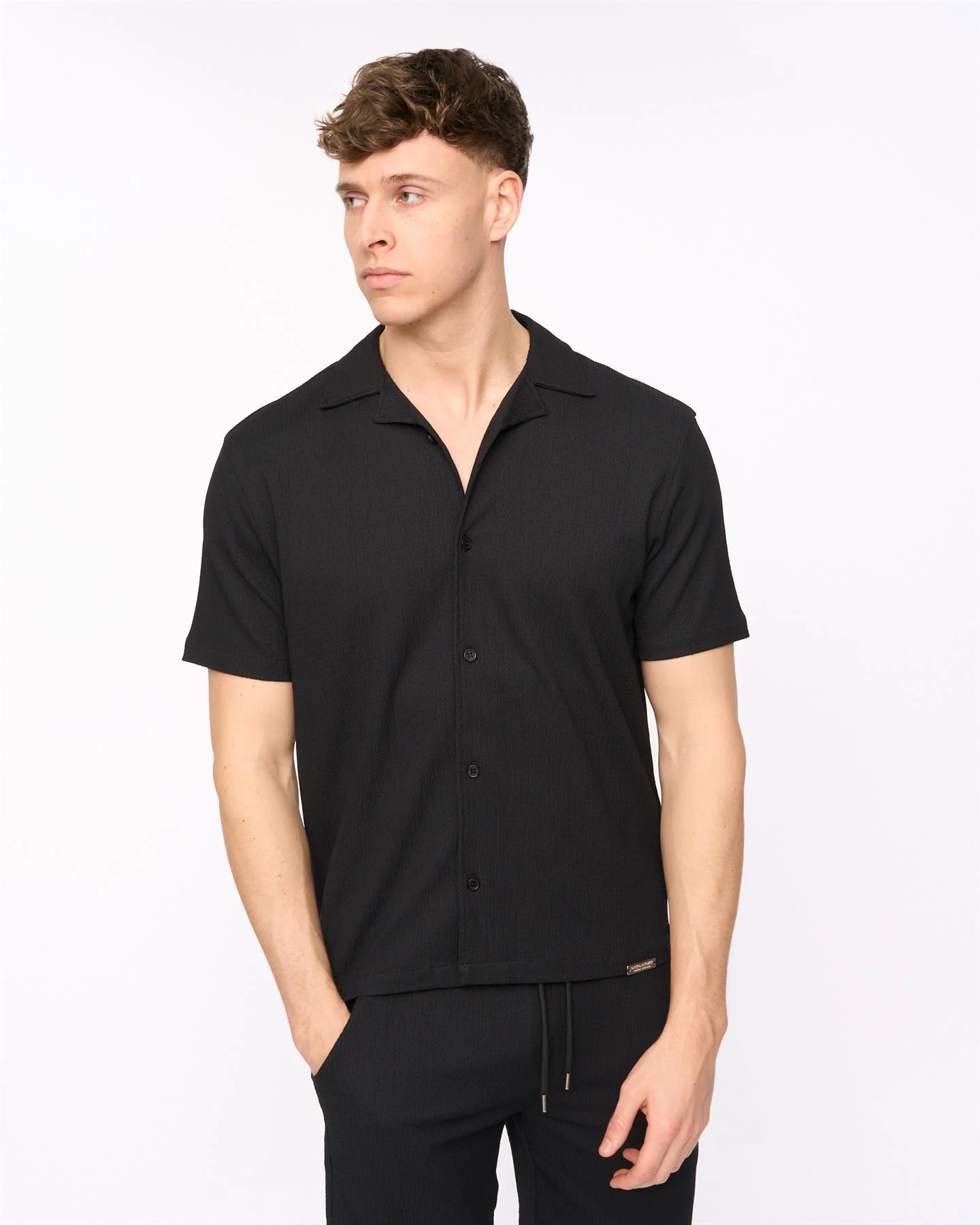 Hingham Shirt & Shorts Set Black - Image 5
