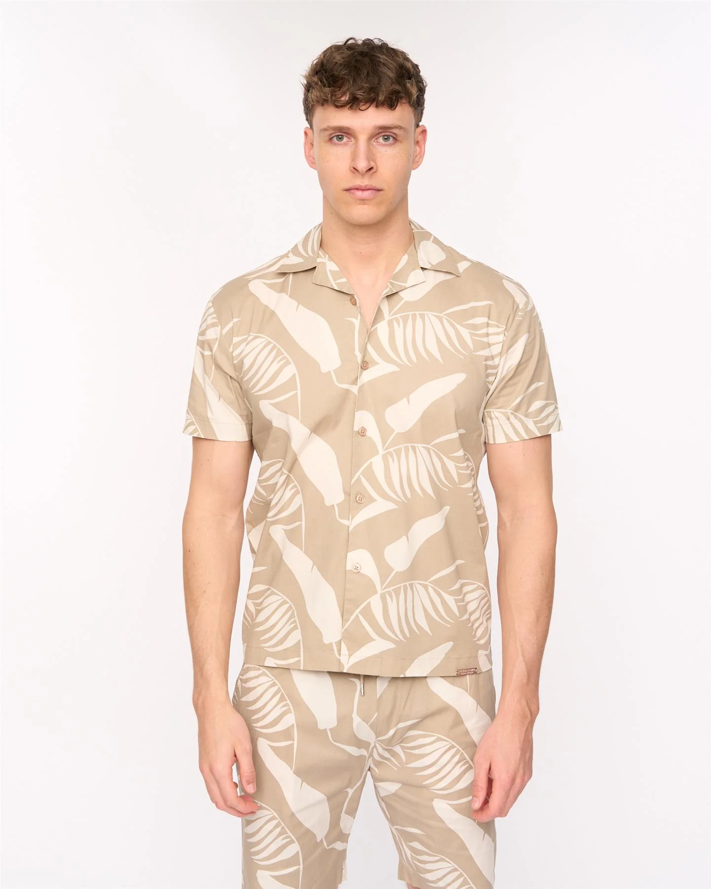 Hopkinton Shirt & Shorts Set Light Stone - Image 3