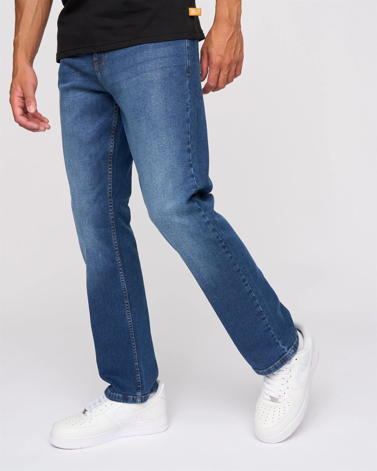 Hydras Straight Leg Jeans Mid Wash - Image 4