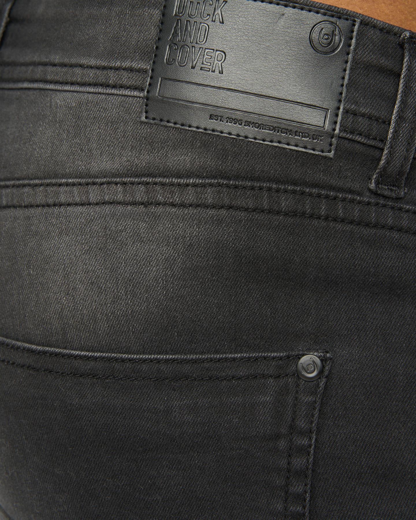 Janstar Straight Leg Jeans Black Wash - Image 5