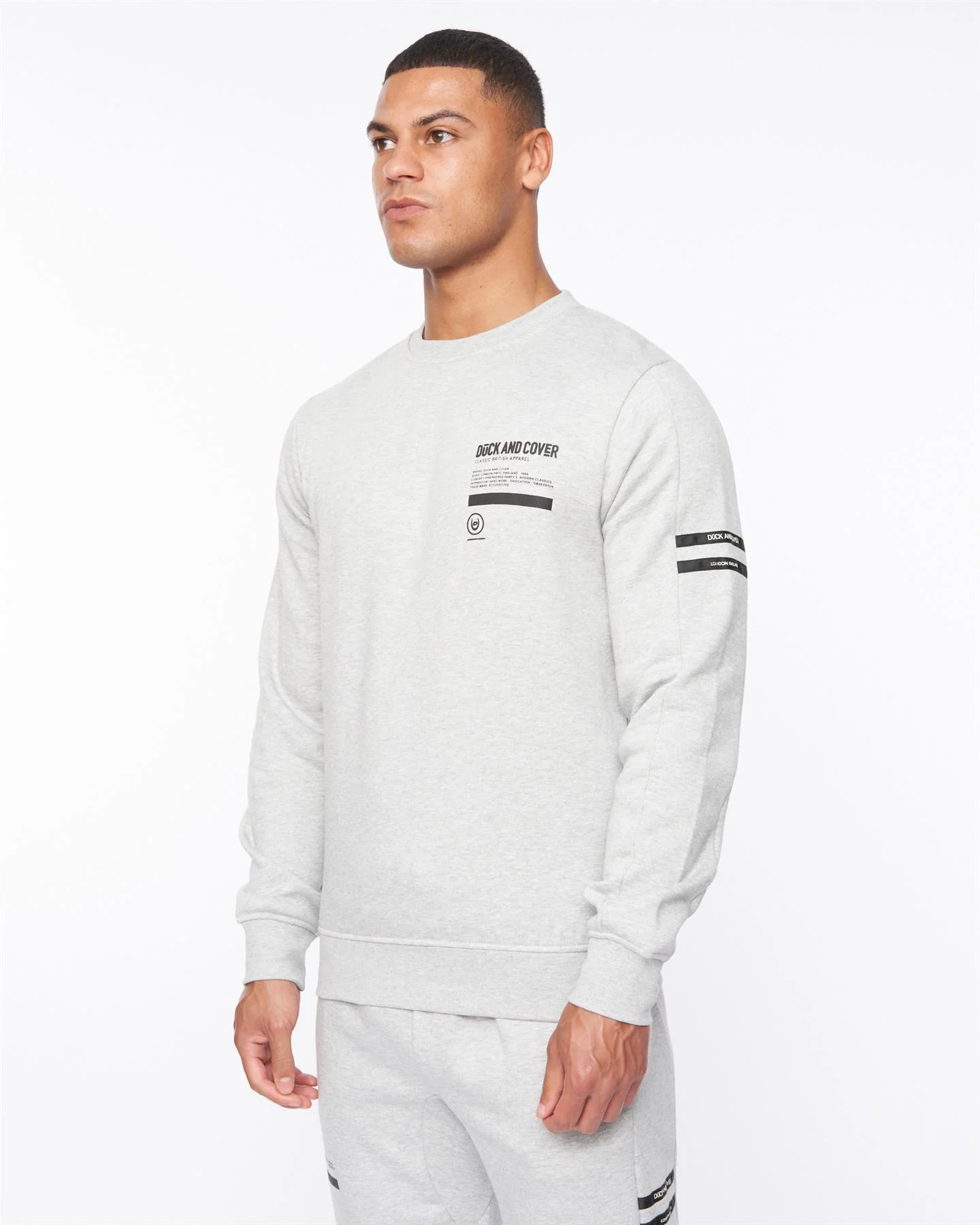 Jennerkins Crew Sweat Grey Marl - Image 2