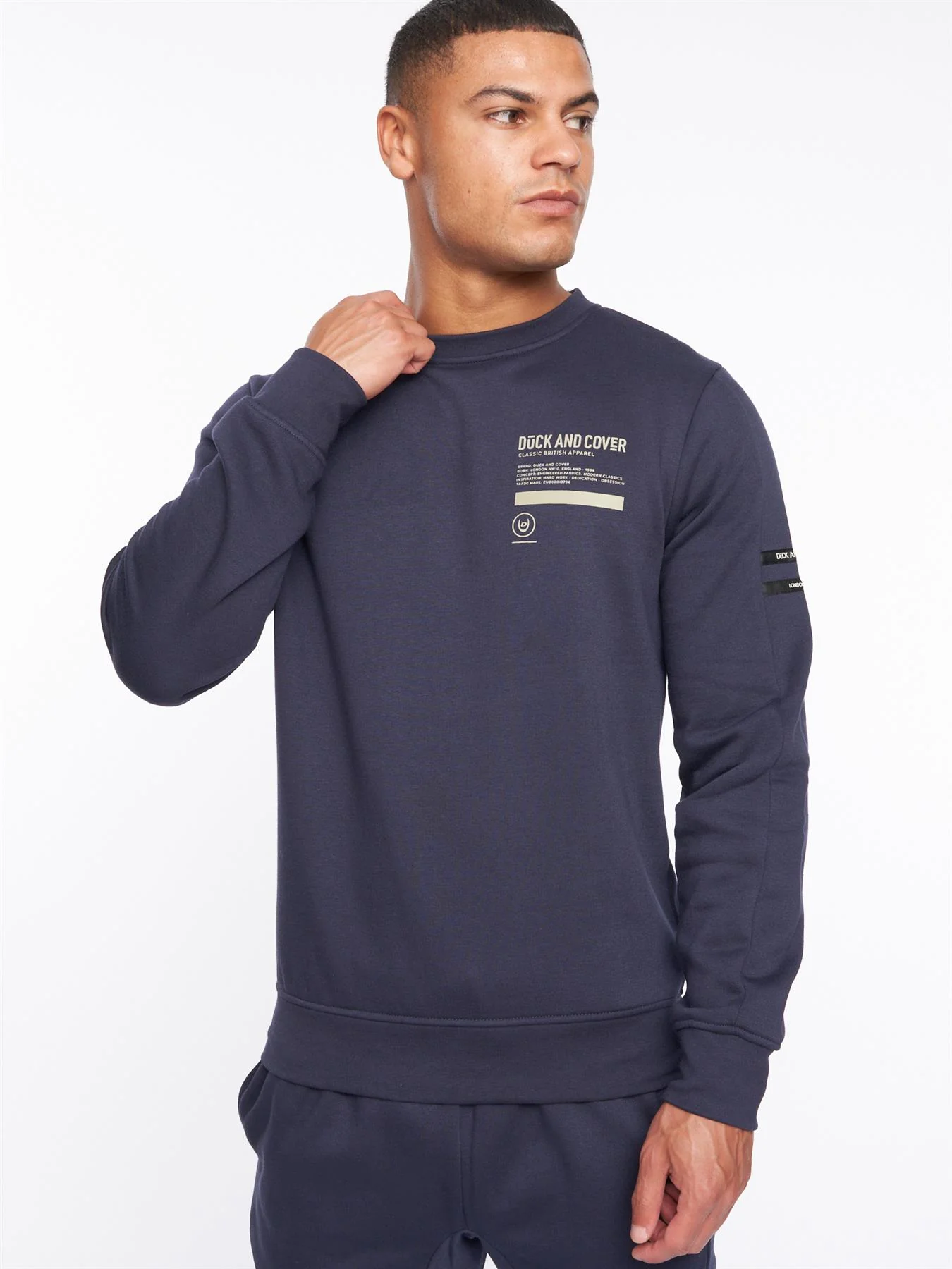 Jennerkins Crew Sweat Navy - Image 3