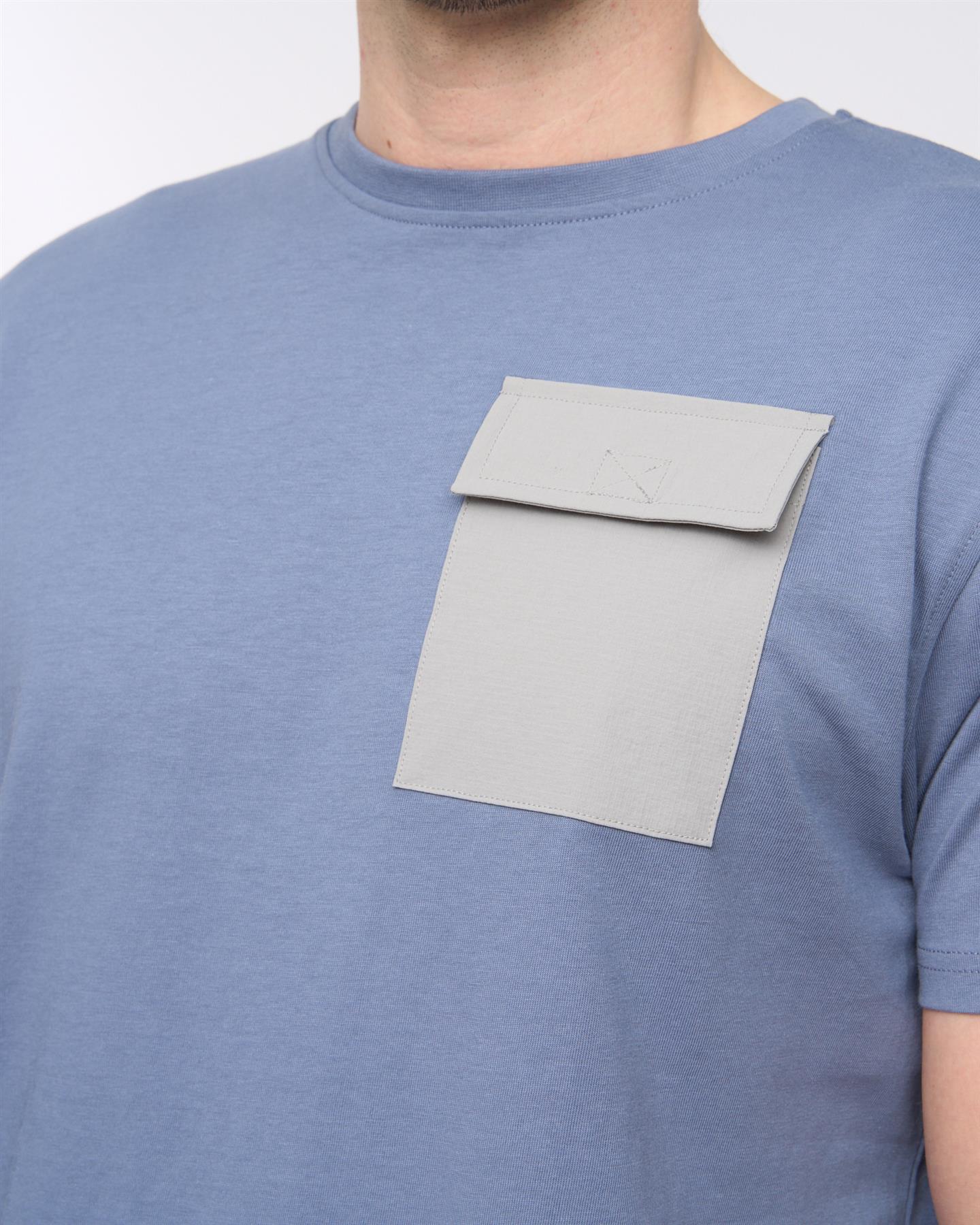 Limatar T-Shirt Light Denim - Image 6