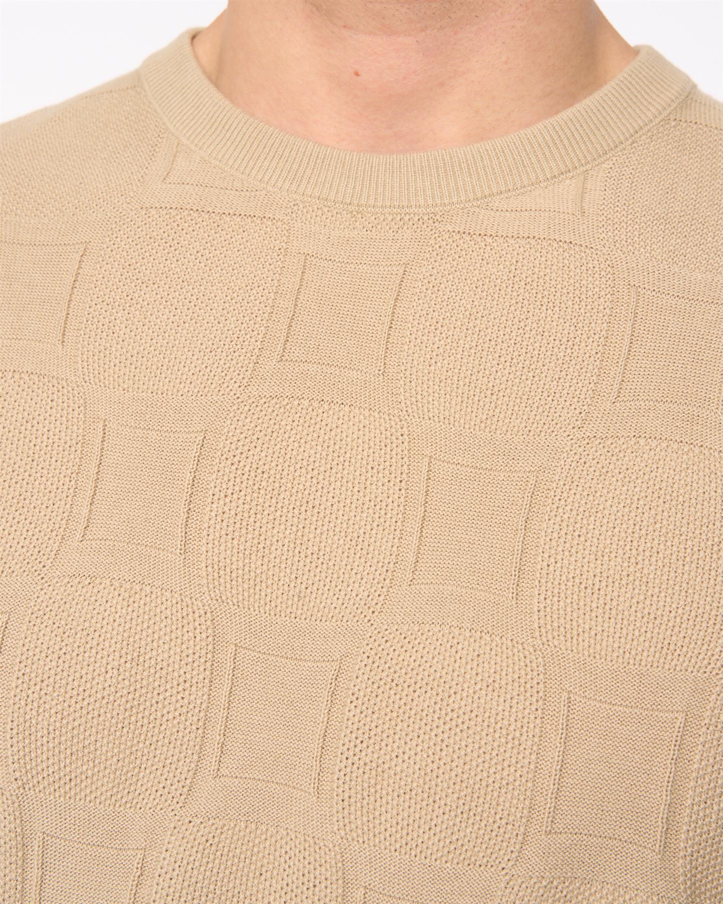 Littleton Knit T-Shirt Light Stone - Image 7