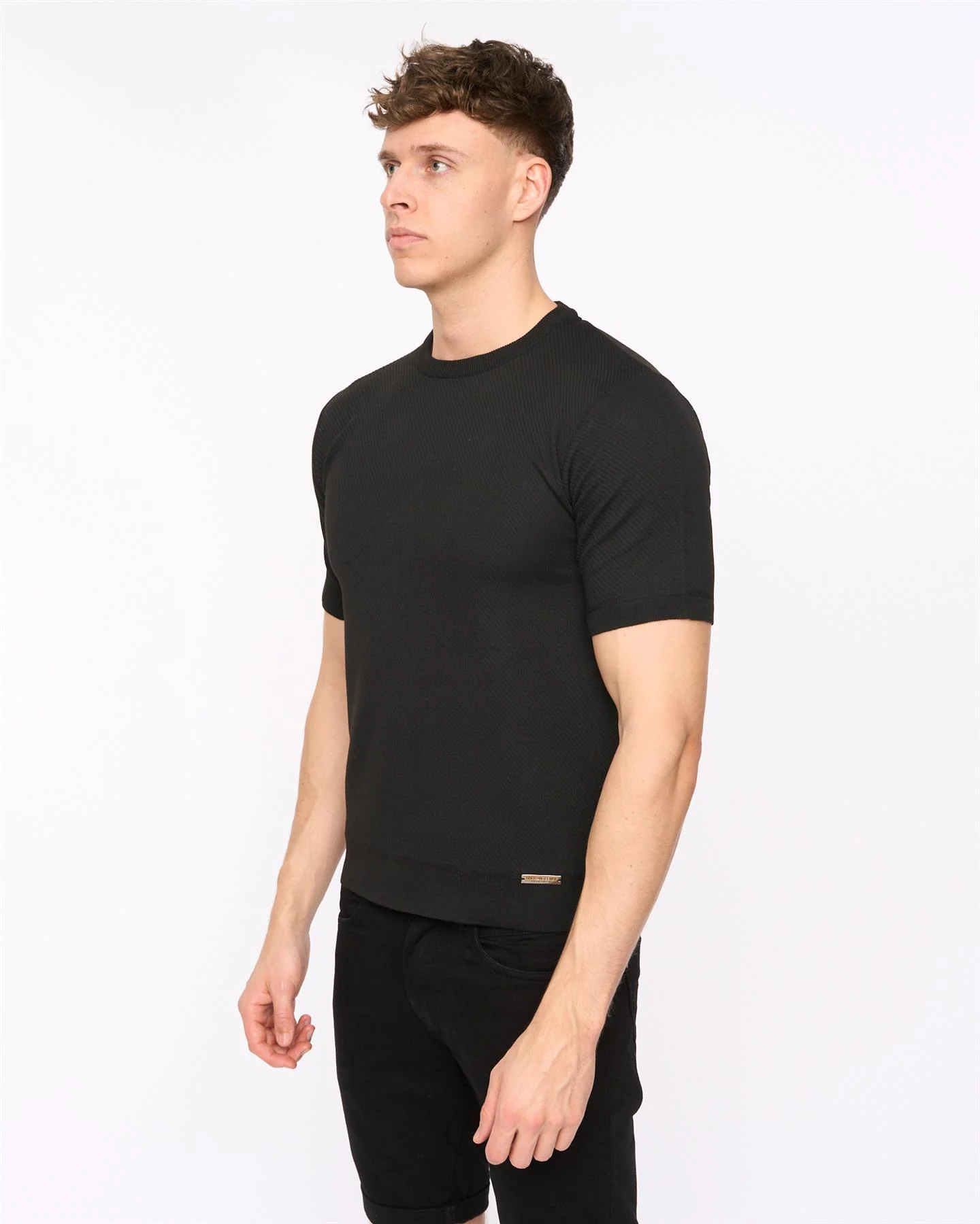 Marvela Knit T-Shirt Black - Image 4