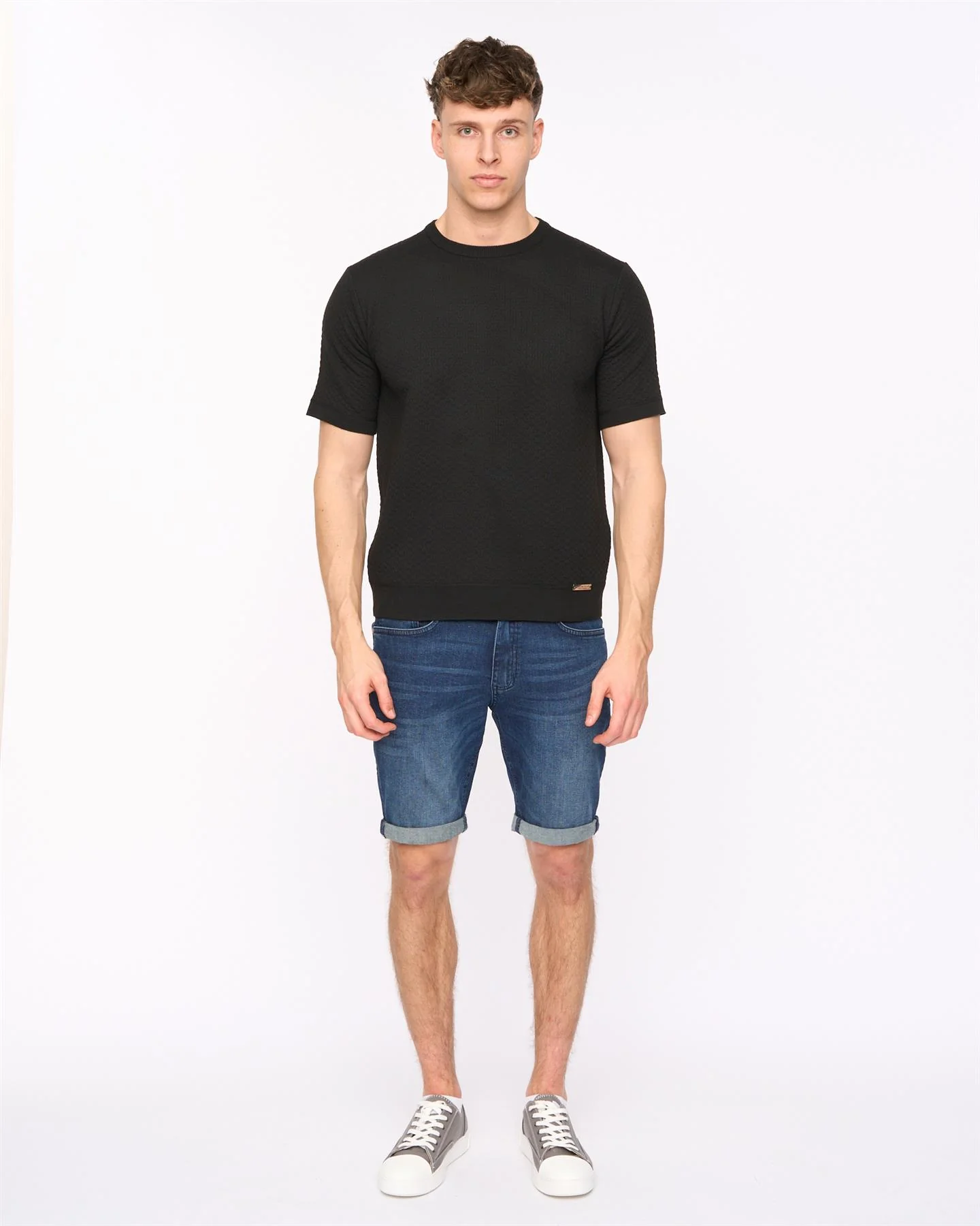Mataso Knit T-Shirt Black - Image 2