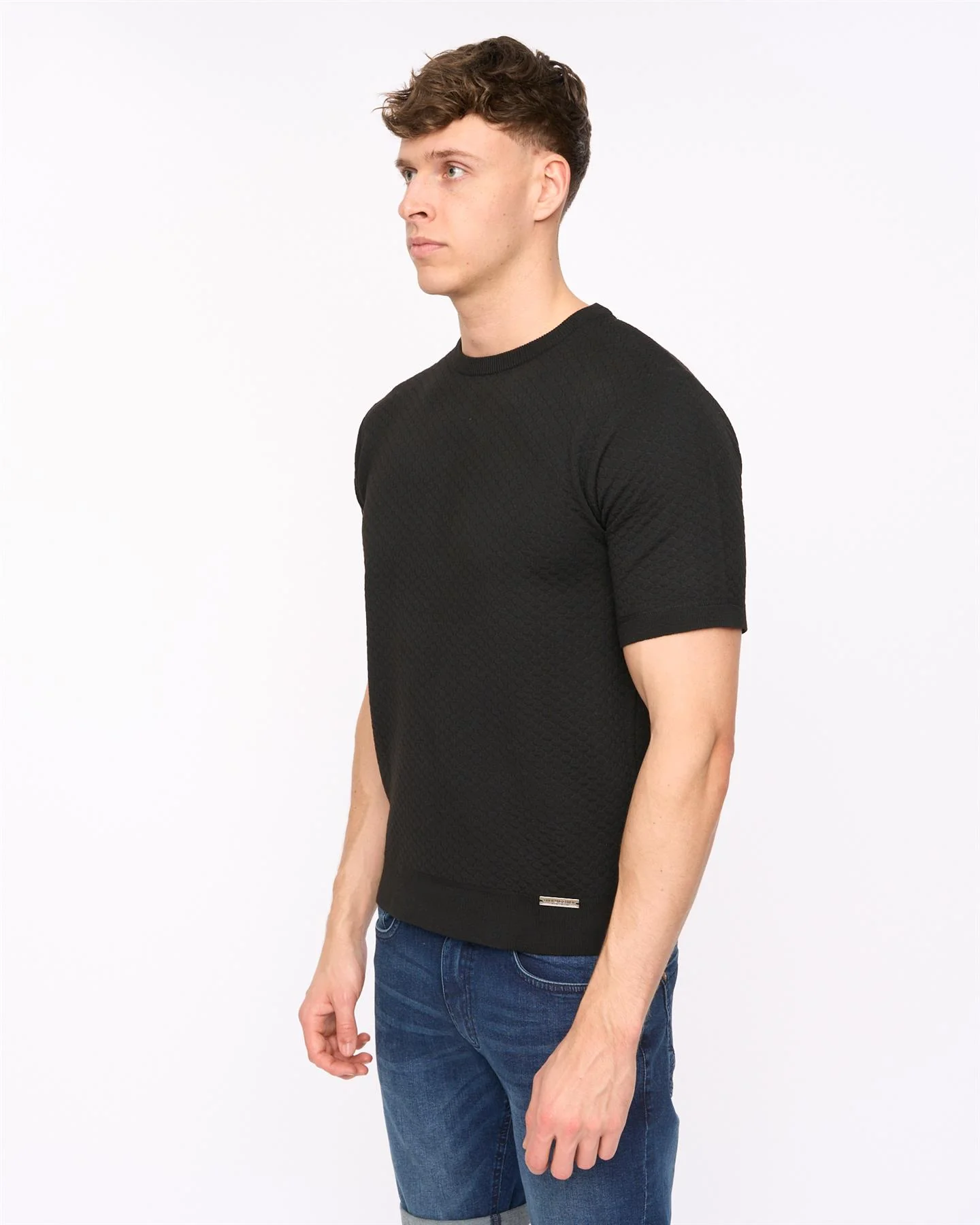 Mataso Knit T-Shirt Black - Image 4