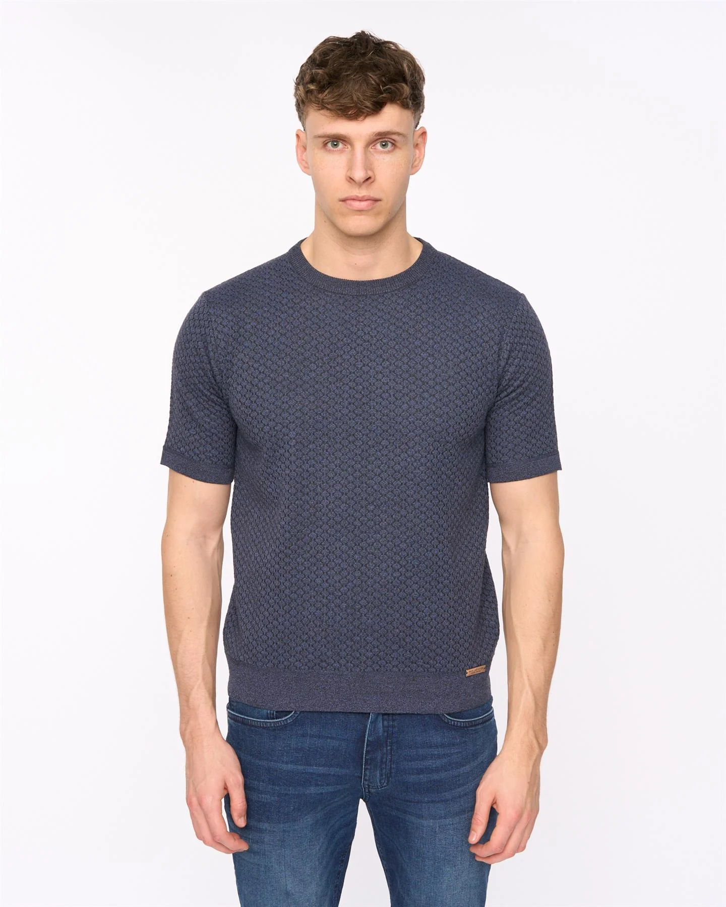 Mataso Knit T-Shirt Slate Blue - Image 2