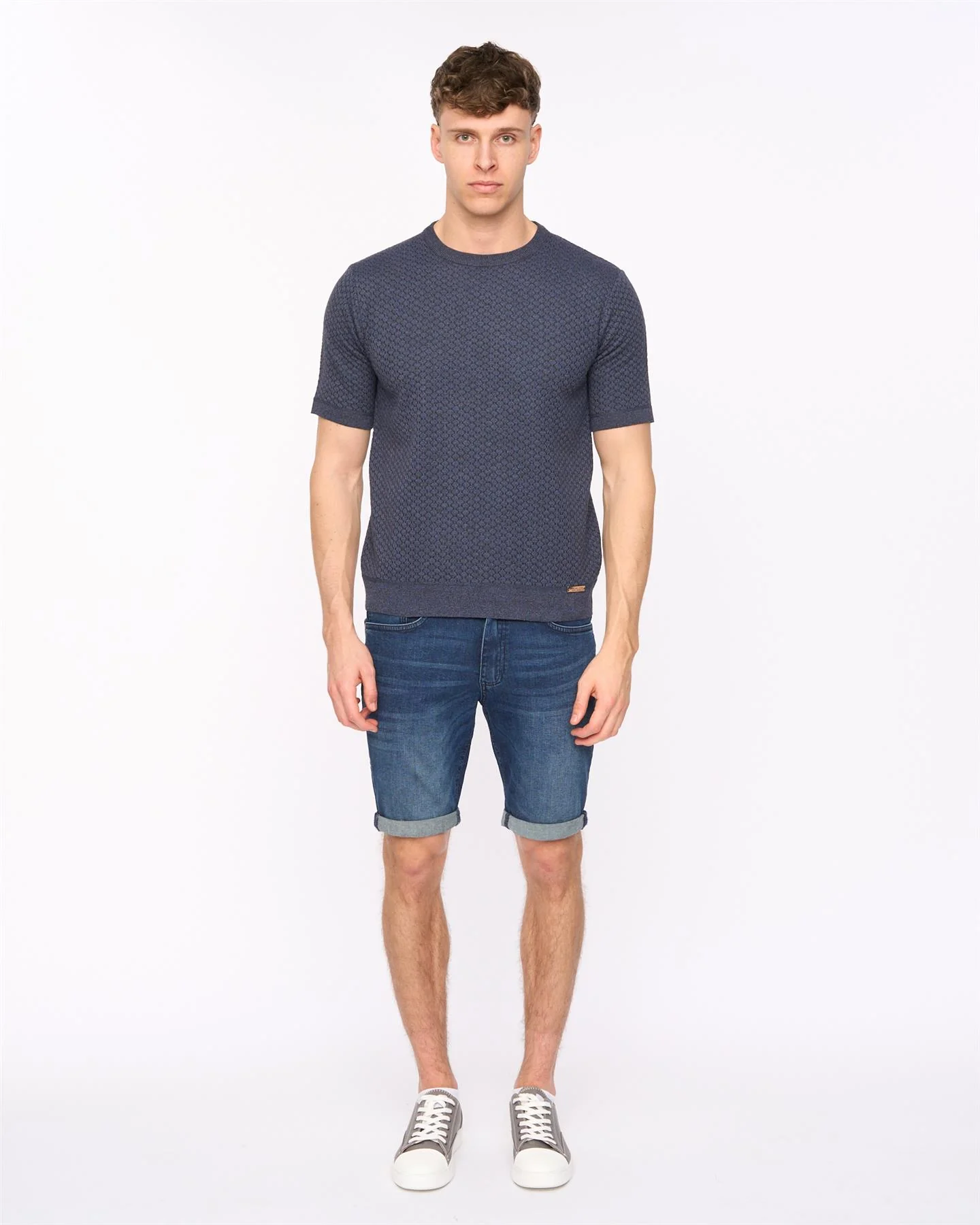 Mataso Knit T-Shirt Slate Blue - Image 3