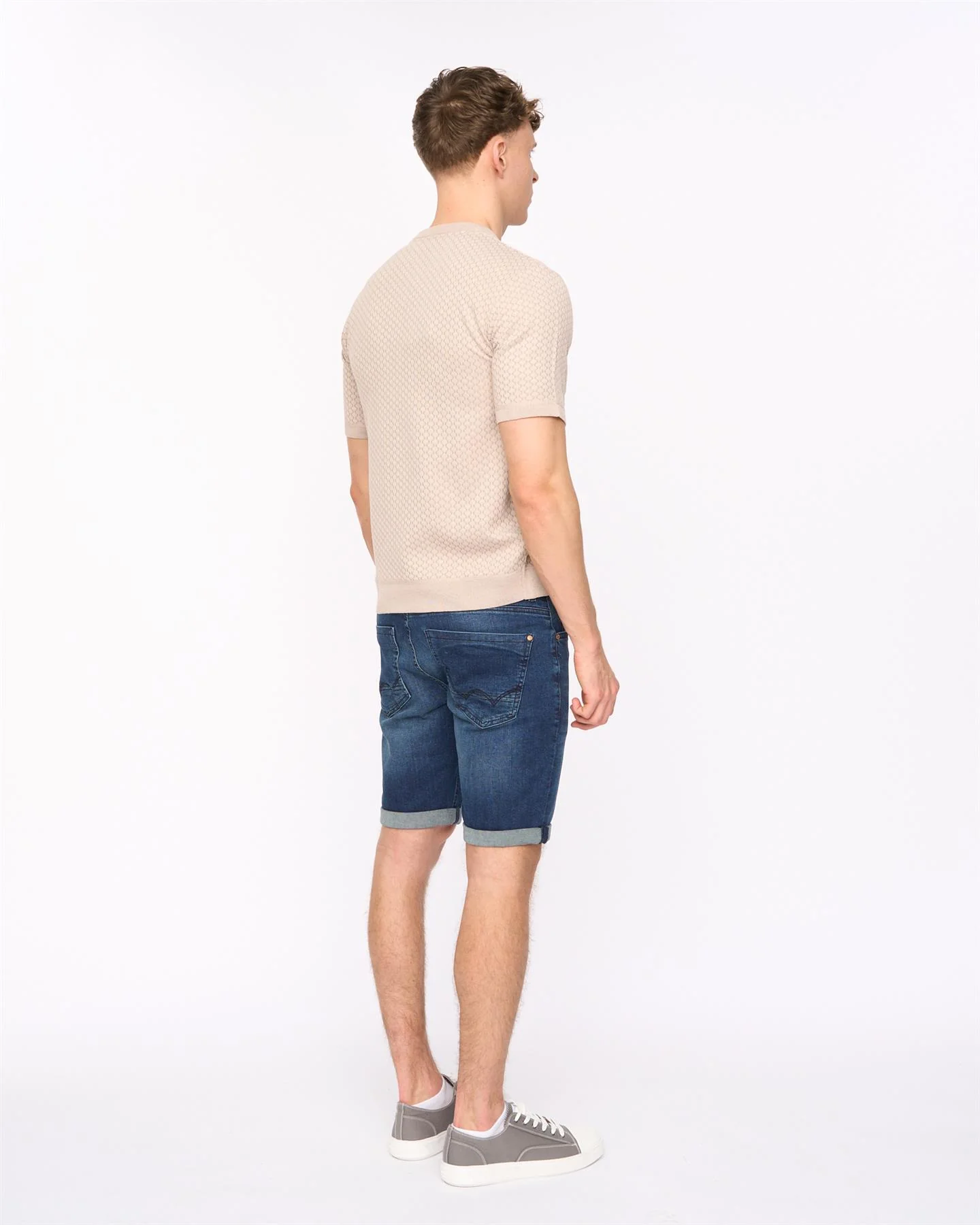 Mataso Knit T-Shirt Stone - Image 3