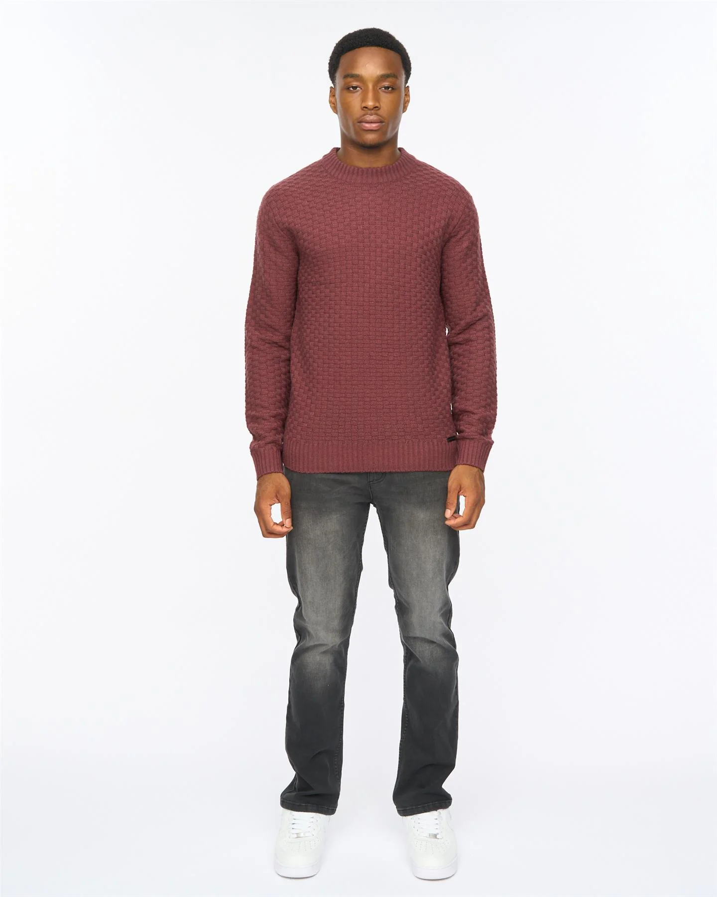 Matera Textured Knit Raisin - Image 3