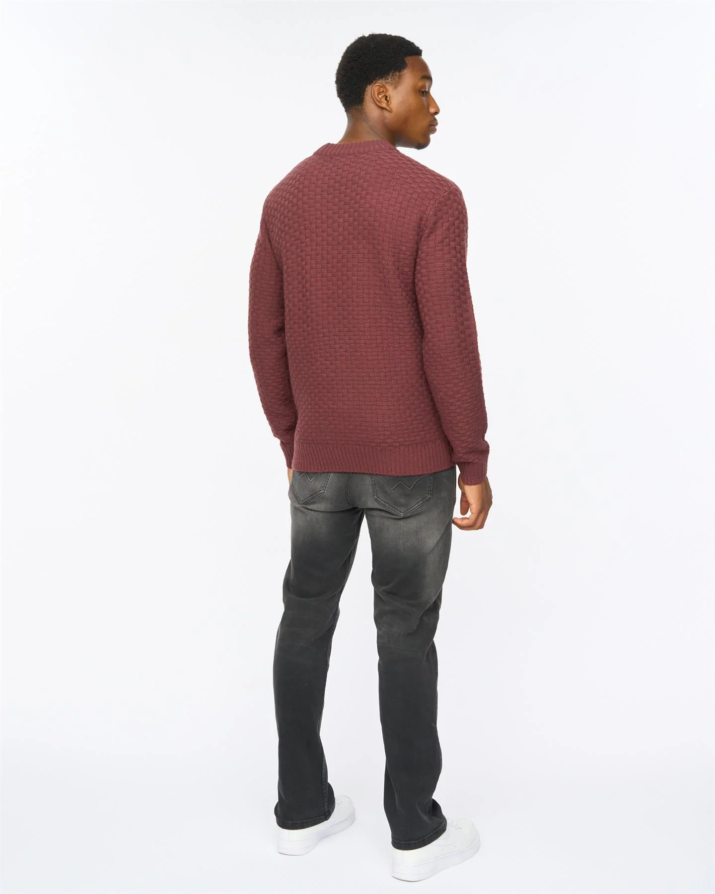 Matera Textured Knit Raisin - Image 5