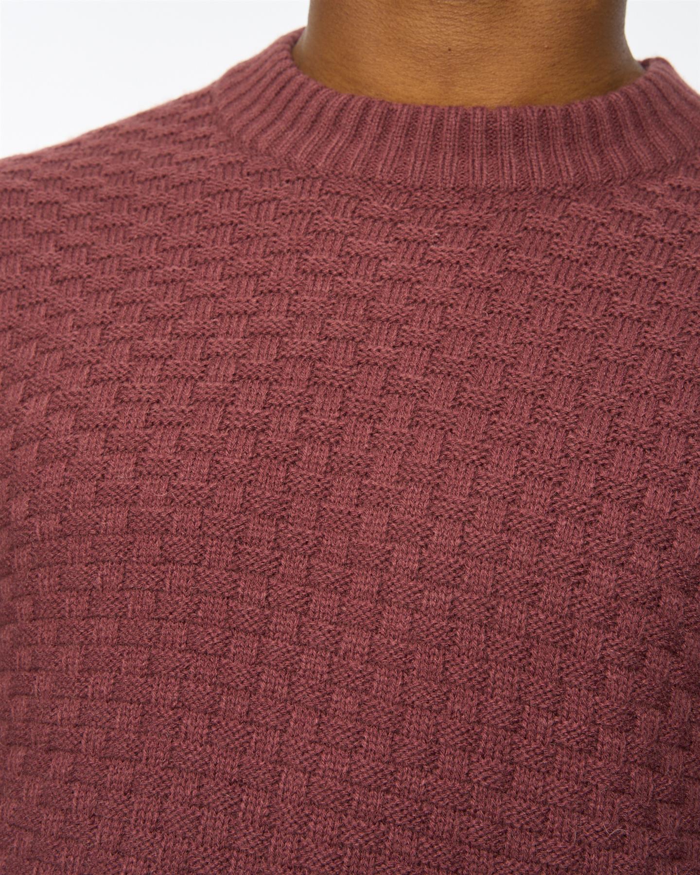 Matera Textured Knit Raisin - Image 6