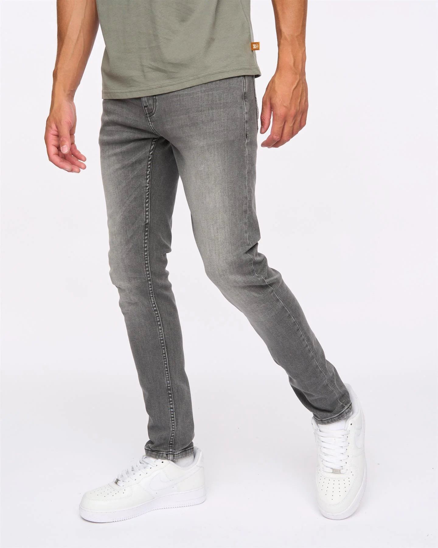 Maylead Slim Fit Jeans Grey - Image 3