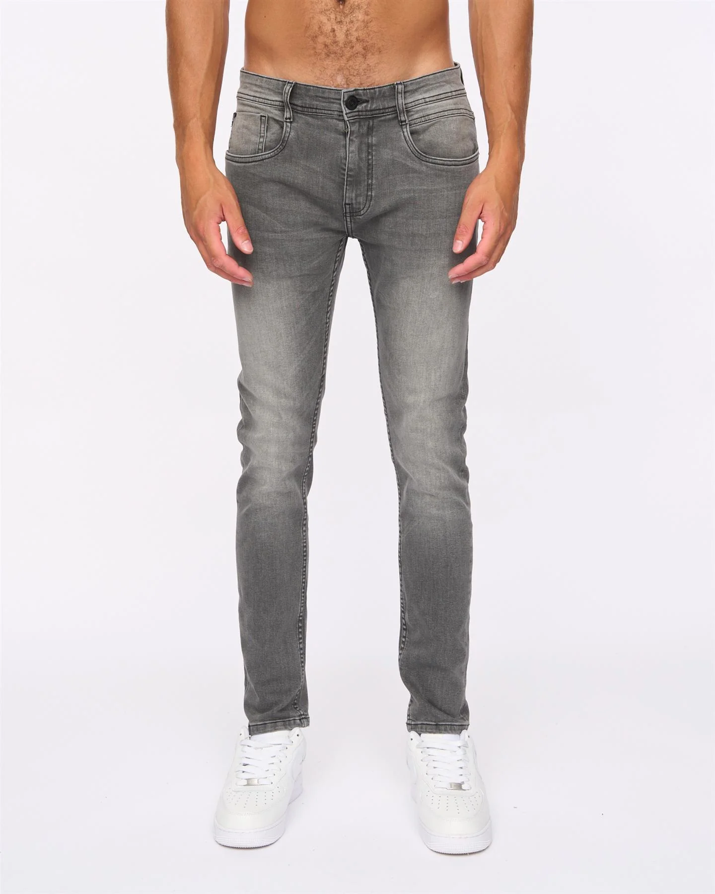 Maylead Slim Fit Jeans Grey - Image 5