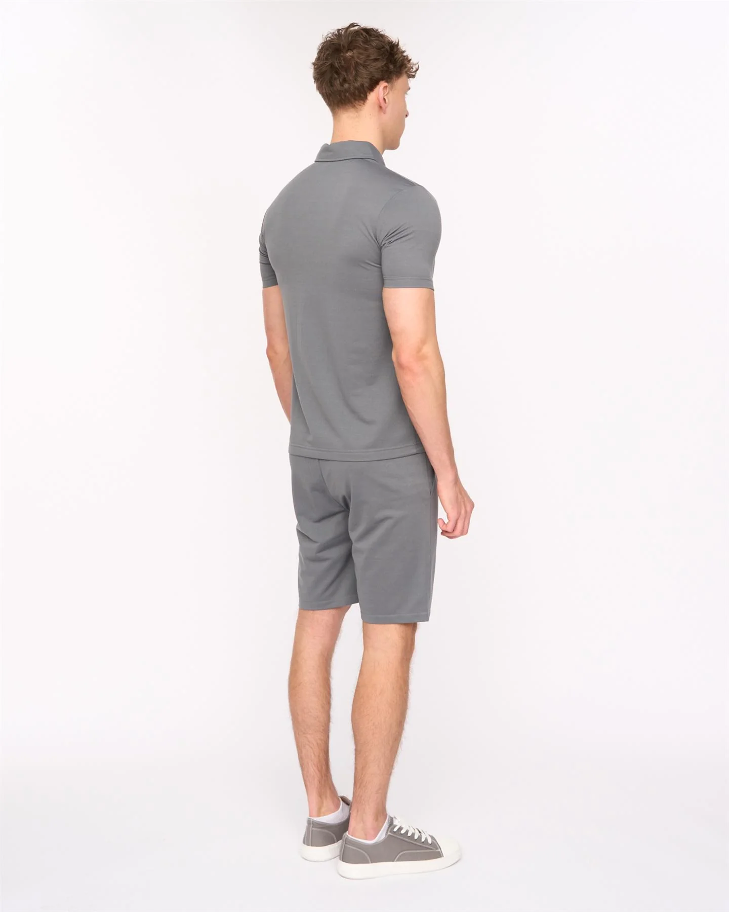 Medford Polo & Shorts Set Grey - Image 2