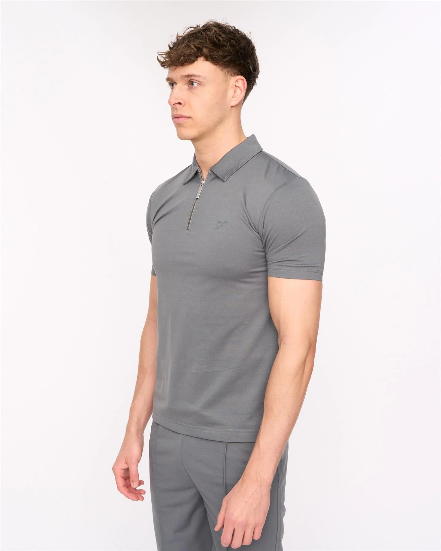 Medford Polo & Shorts Set Grey - Image 4