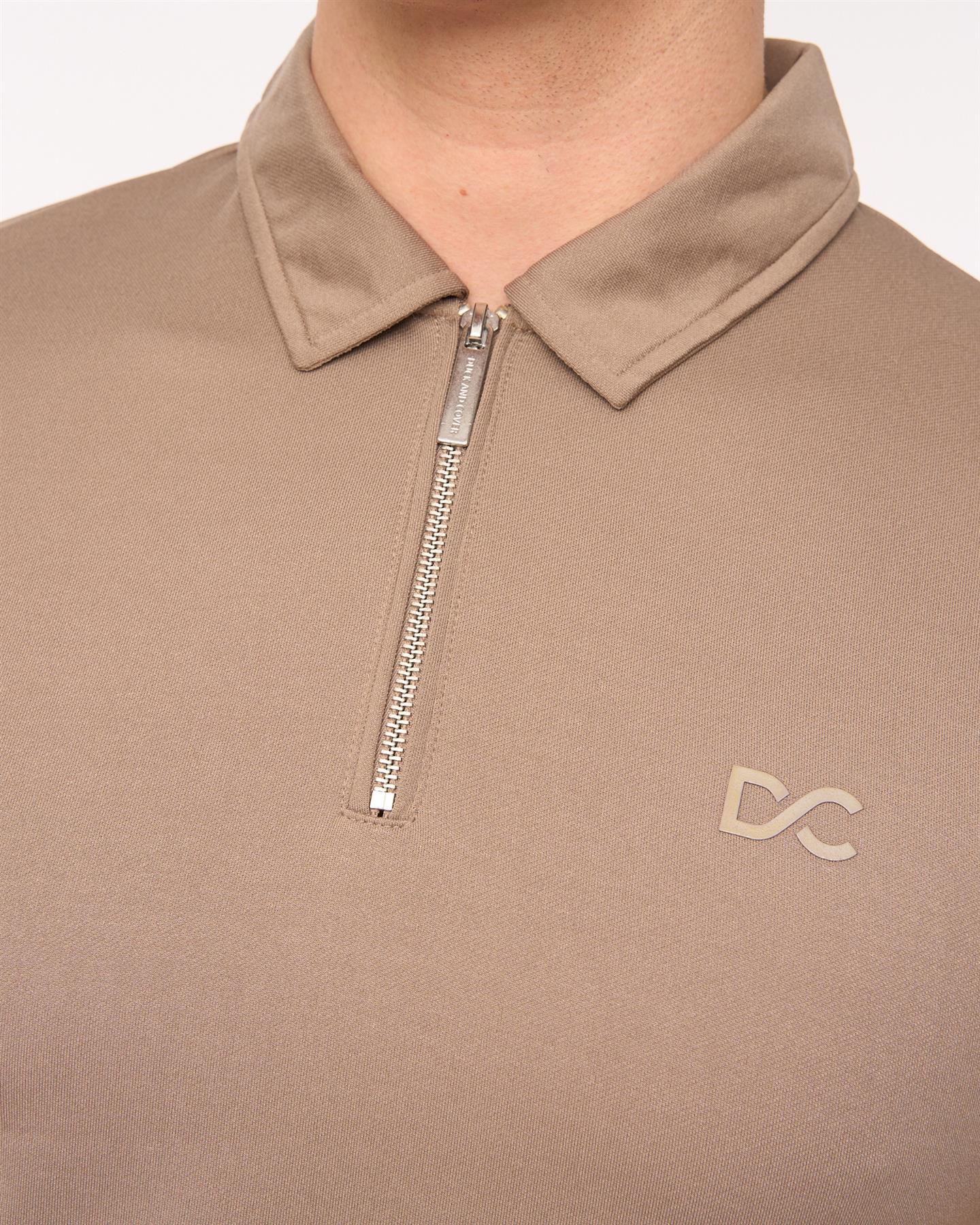 Medford Polo & Shorts Set Taupe - Image 6