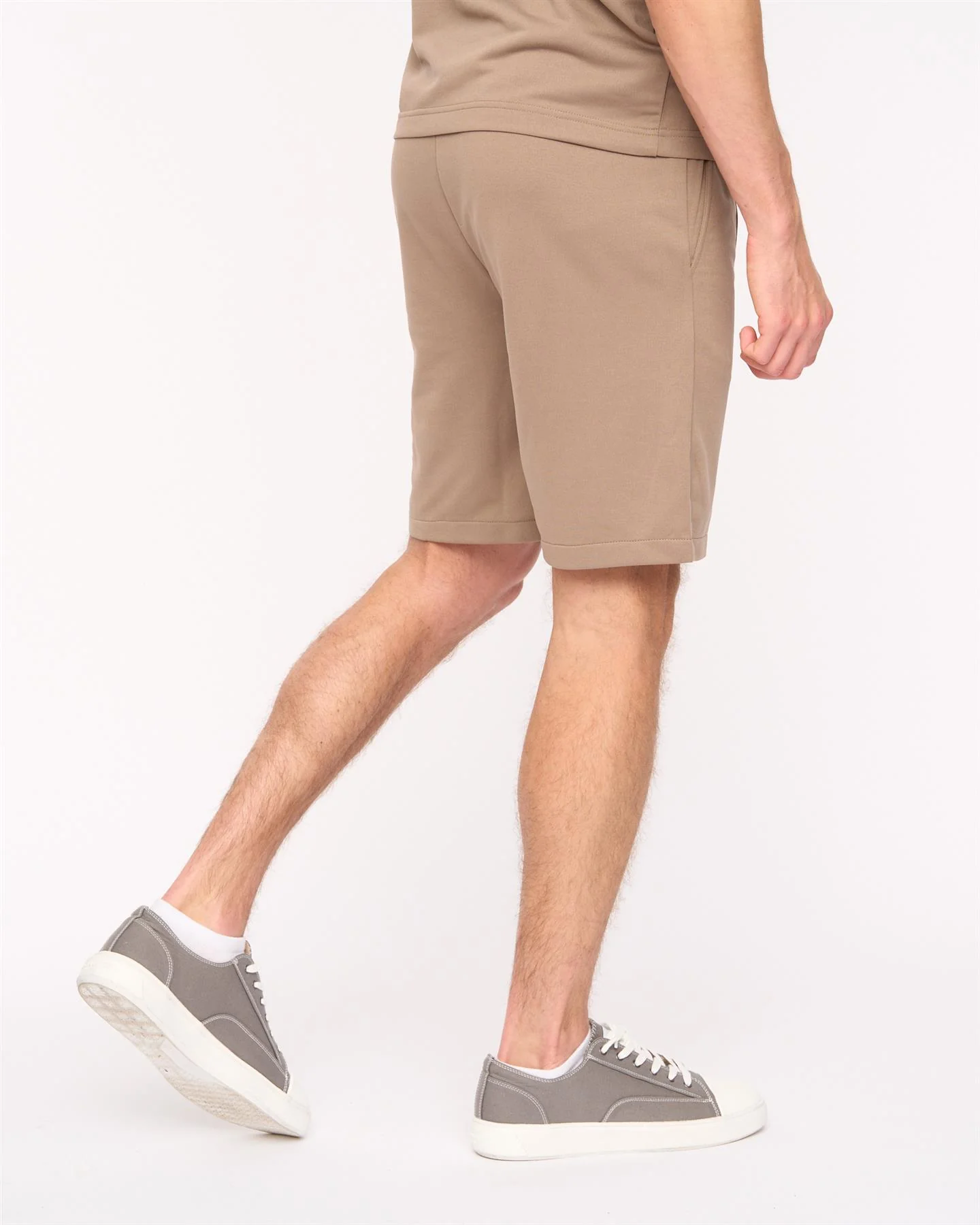 Medford Polo & Shorts Set Taupe - Image 9