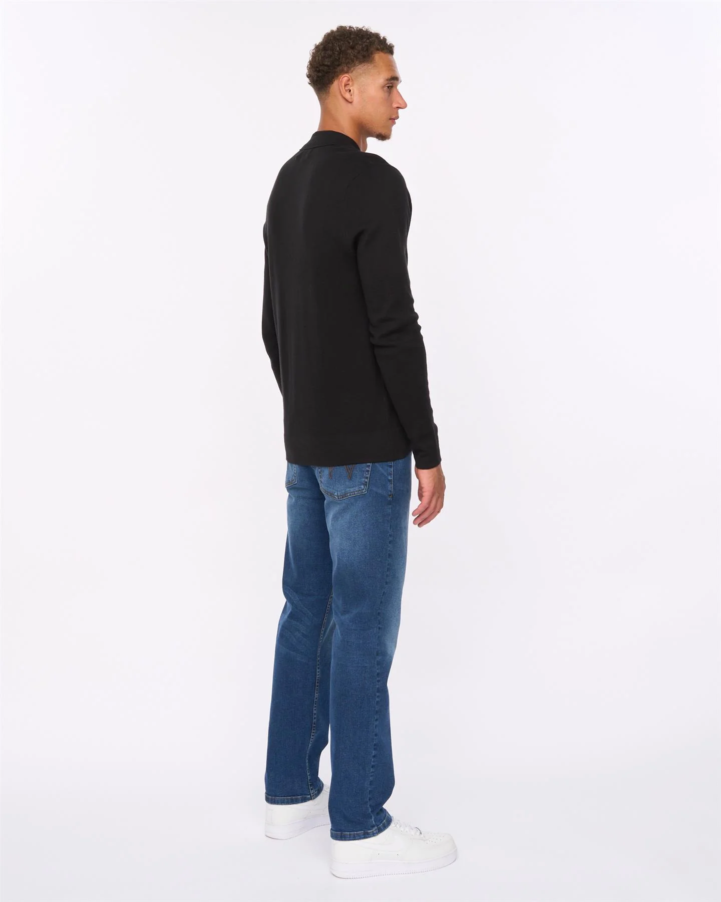 Melfi Zip Thru Knit Black - Image 5