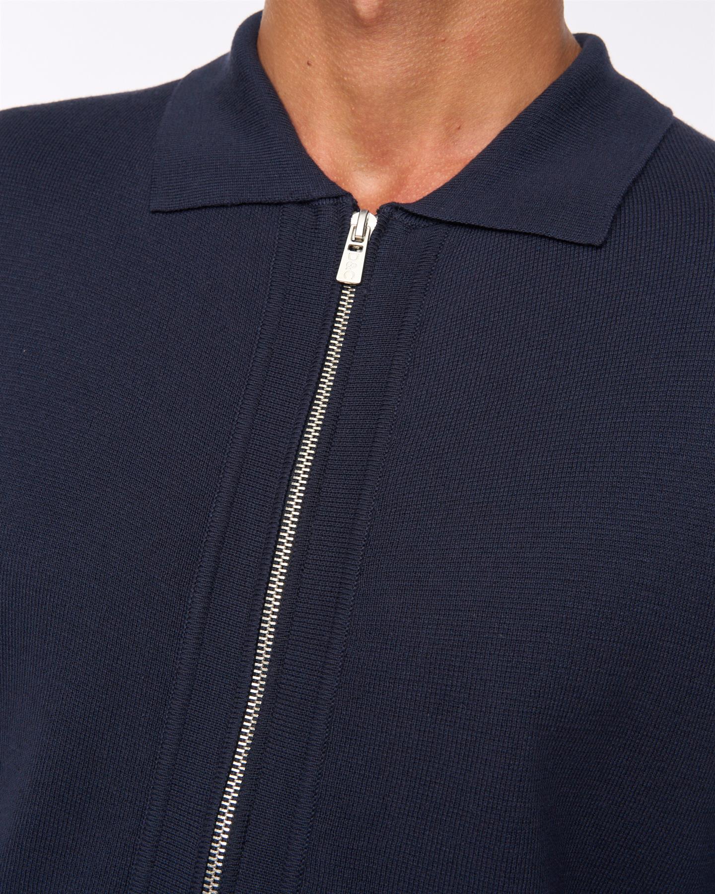 Melfi Zip Thru Knit Navy - Image 6