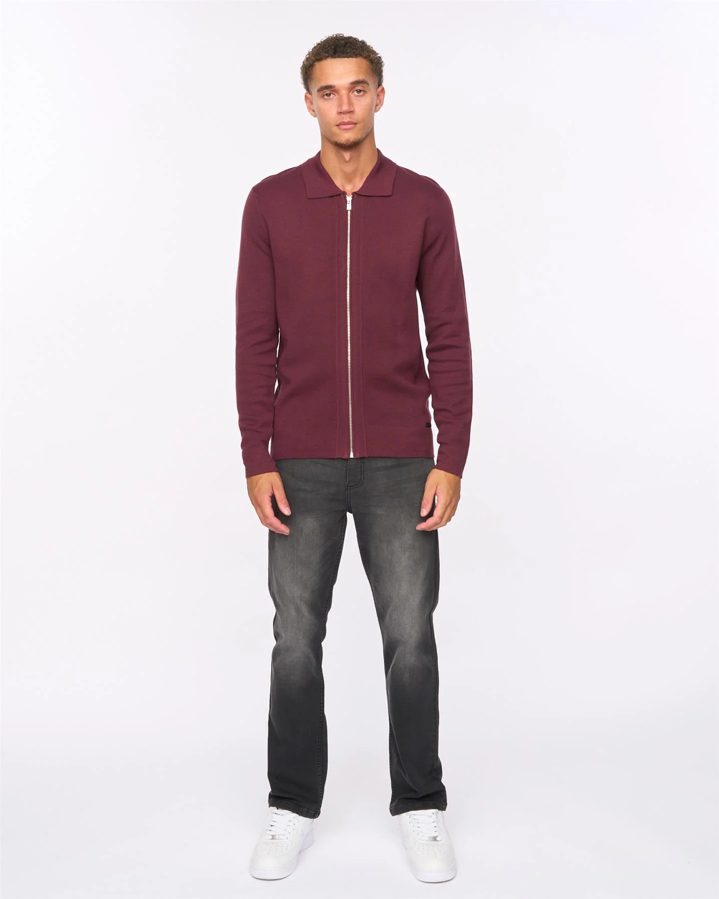 Melfi Zip Thru Knit Raisin - Image 3