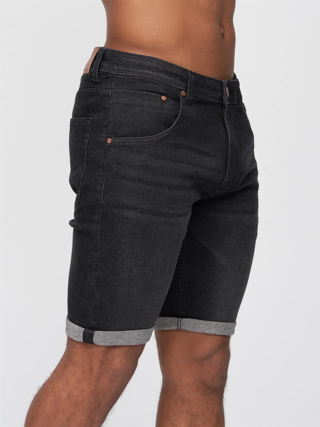Mustone Denim Shorts Black Wash - Image 3