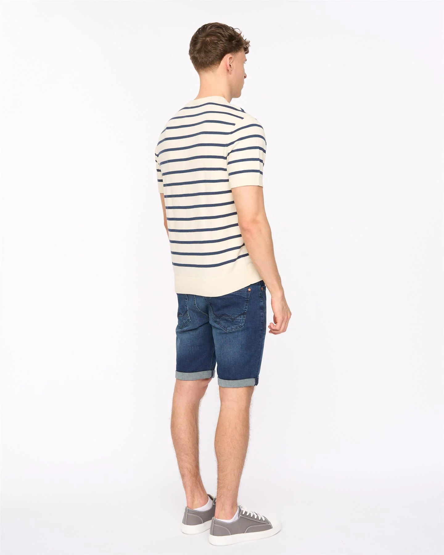Norwell Knit T-Shirt Light Stone - Image 3