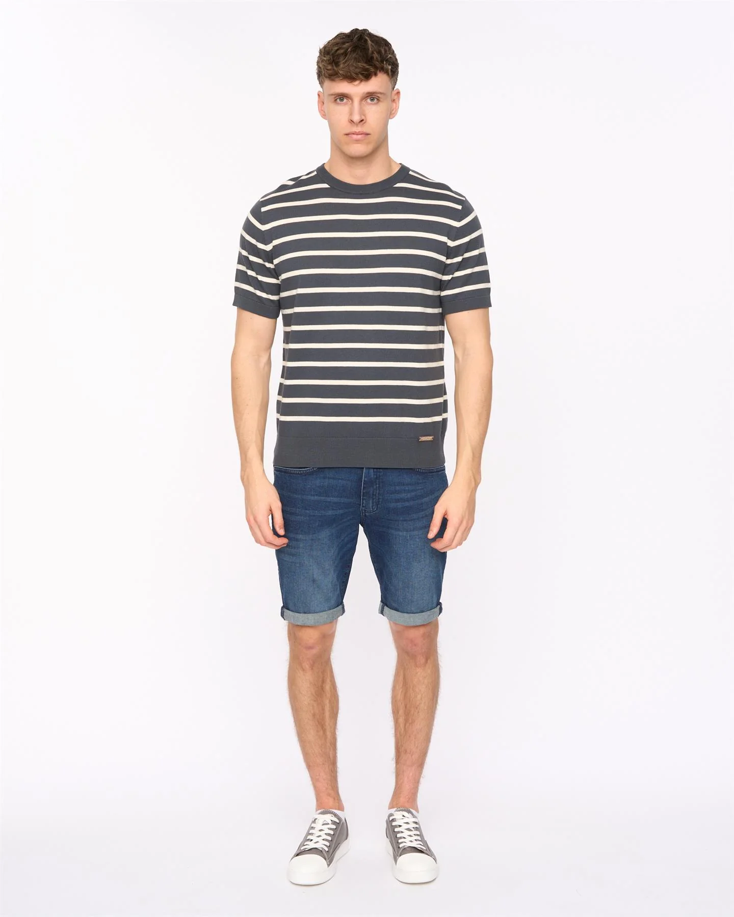 Norwell Knit T-Shirt Slate Blue - Image 3