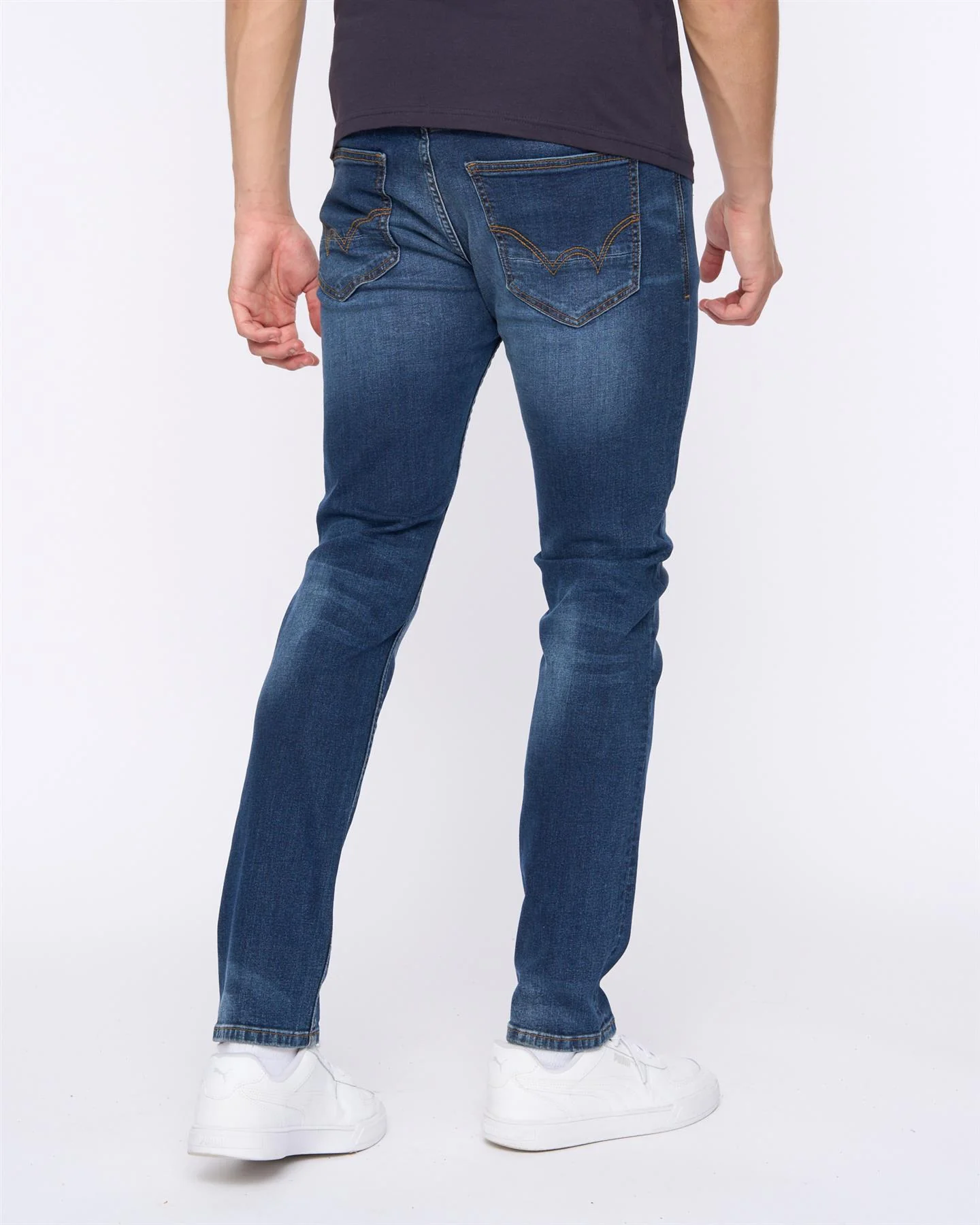 Overburg Slimmer Fit Jeans Dark Wash - Image 4