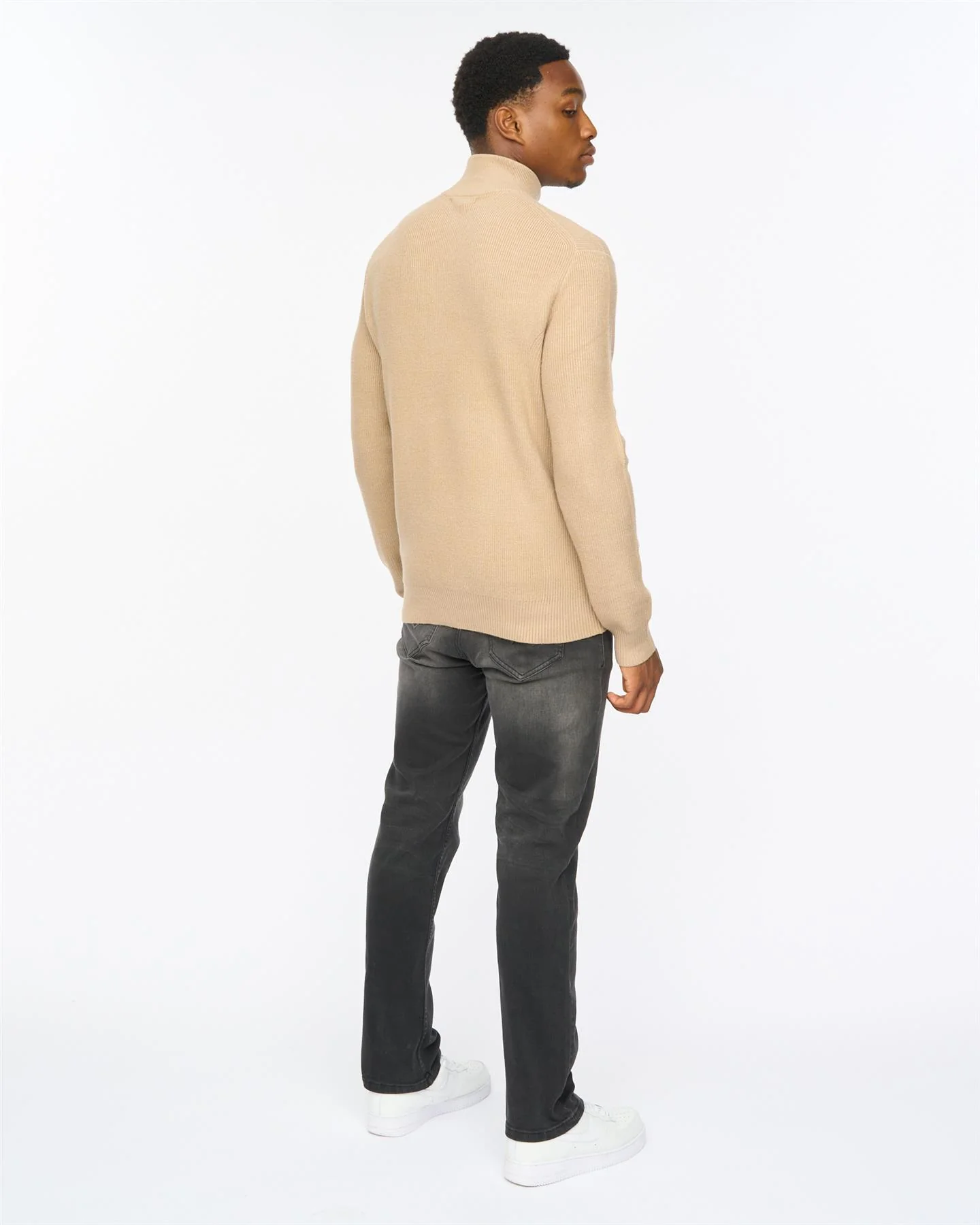 Potenza 1/4 Zip Knit Stone - Image 7