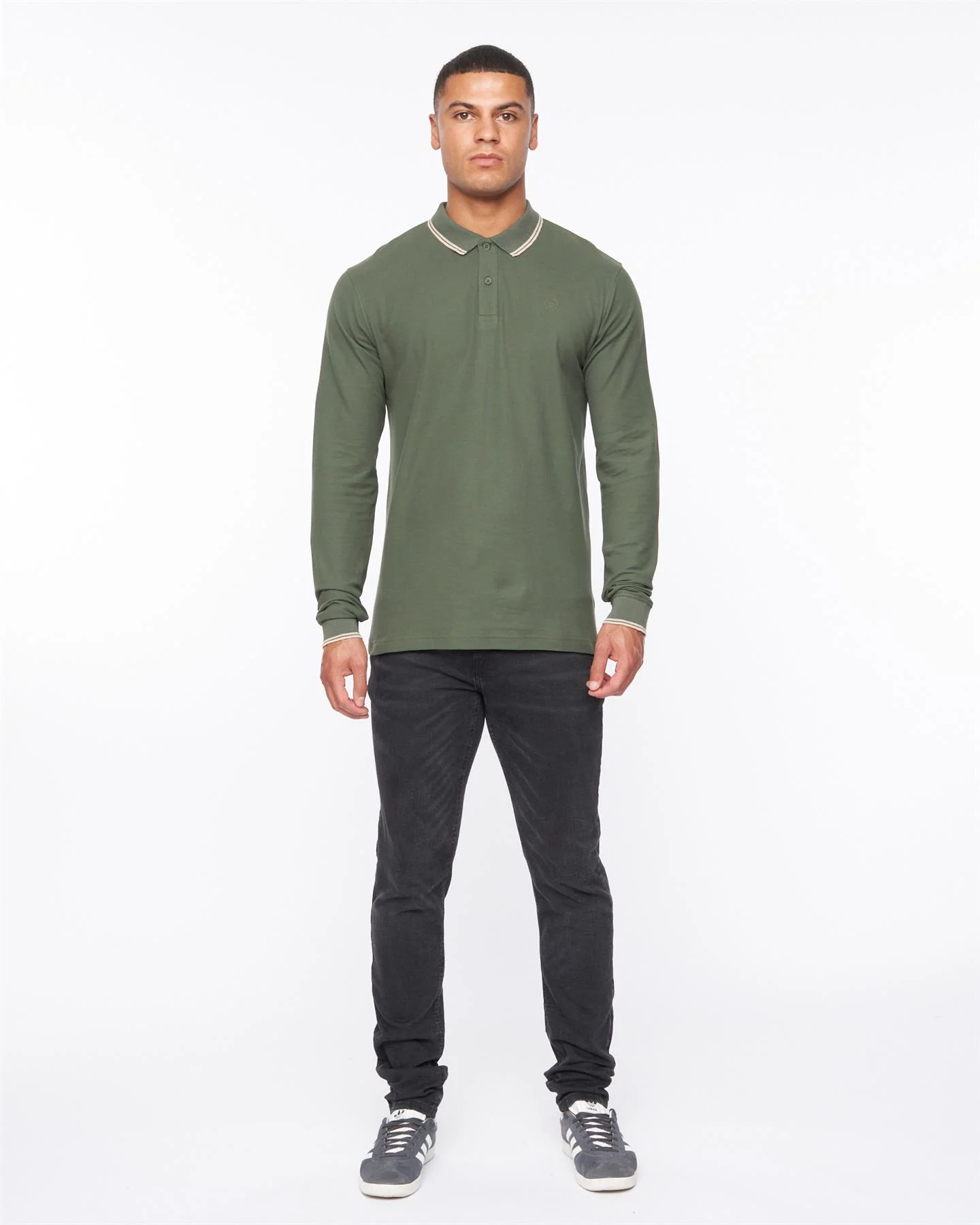 Roxberry Long Sleeve Polo Forest Green - Image 6