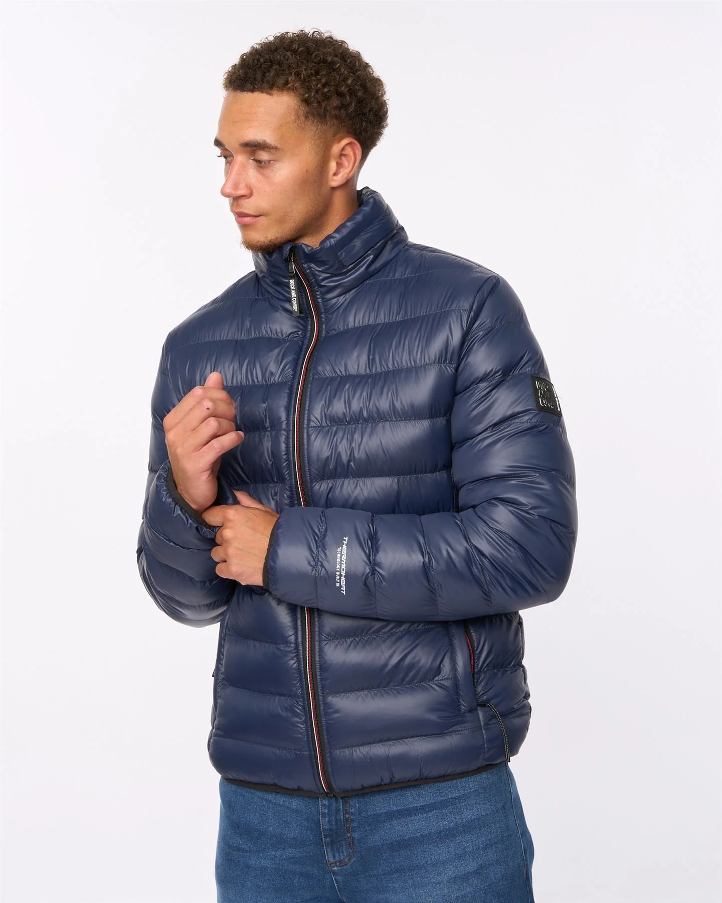 Shemmy Two Quilted Jacket Navy - Image 2