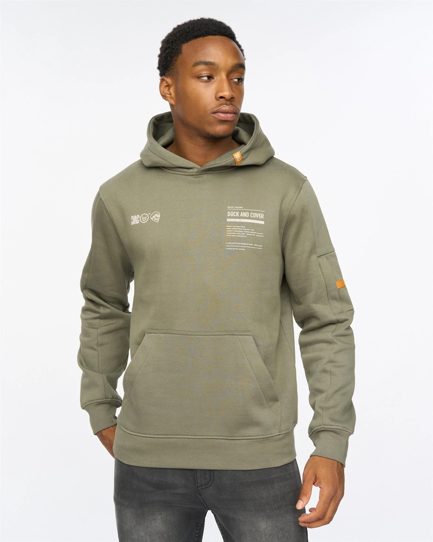 Skullmatic Hoodie Dark Olive - Image 3