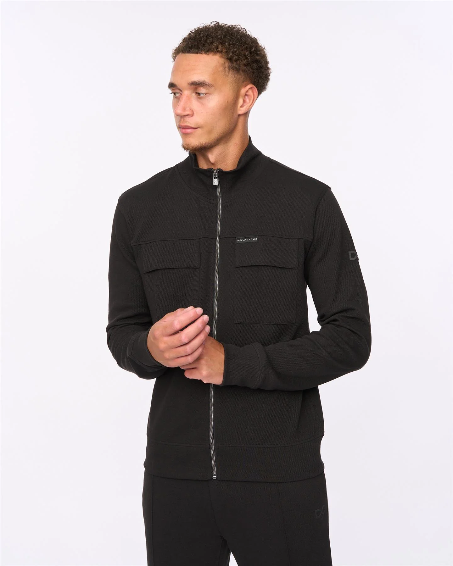 Tames Zip Thru Sweat Black - Image 2