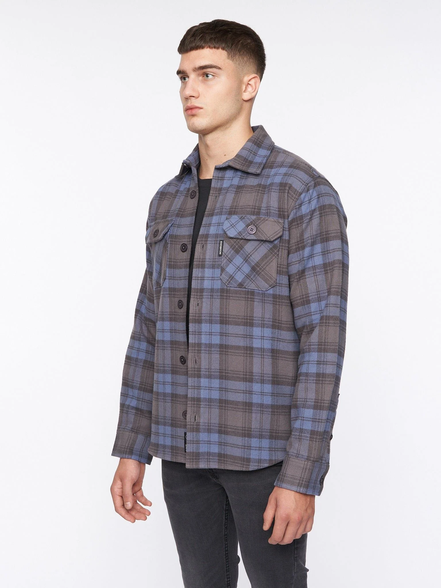 Willington Overshirt Blue Check - Image 3